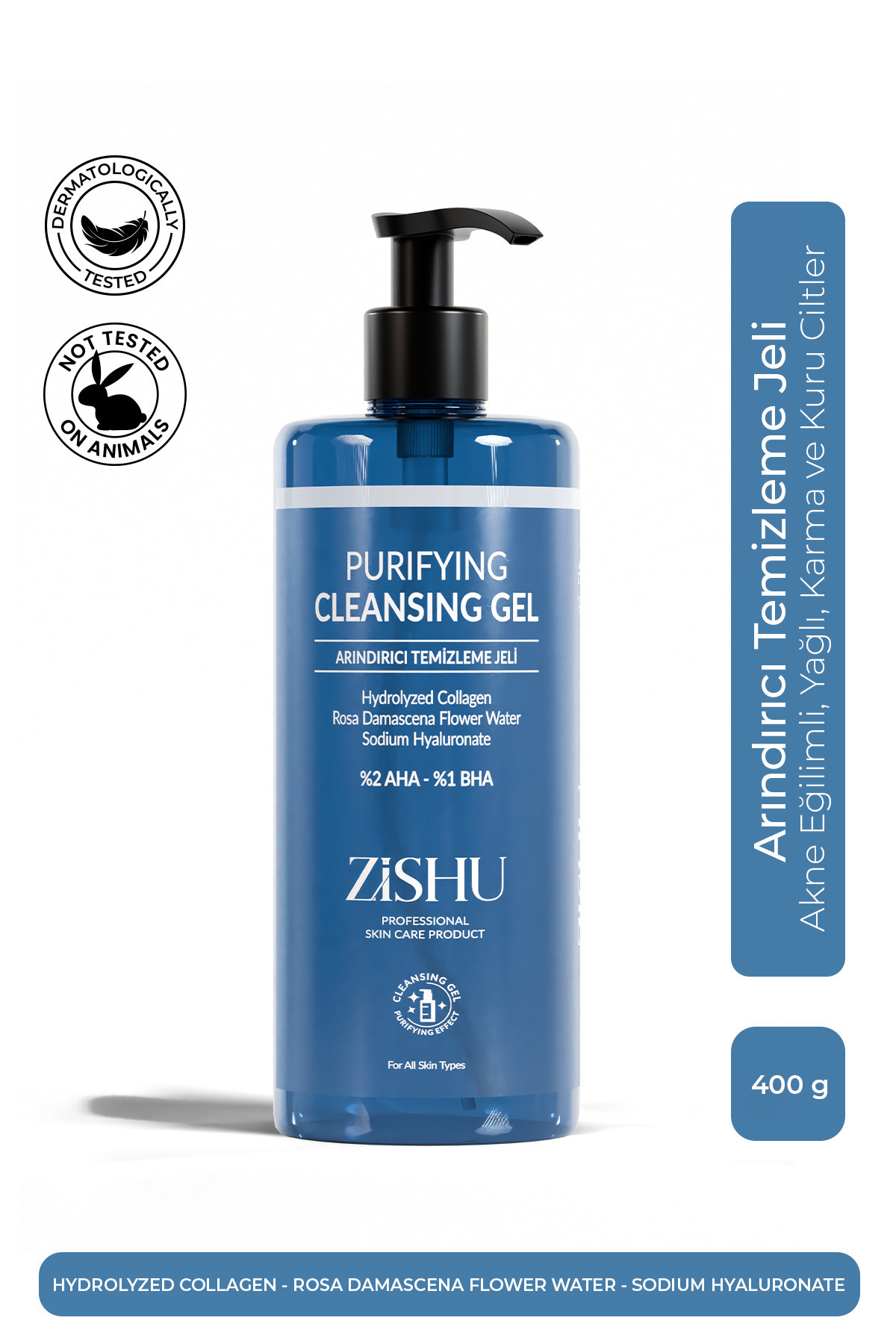 ZİSHU Arındırıcı Temizleme Jeli – Yağlı, Karma ve Kuru Ciltler İçin