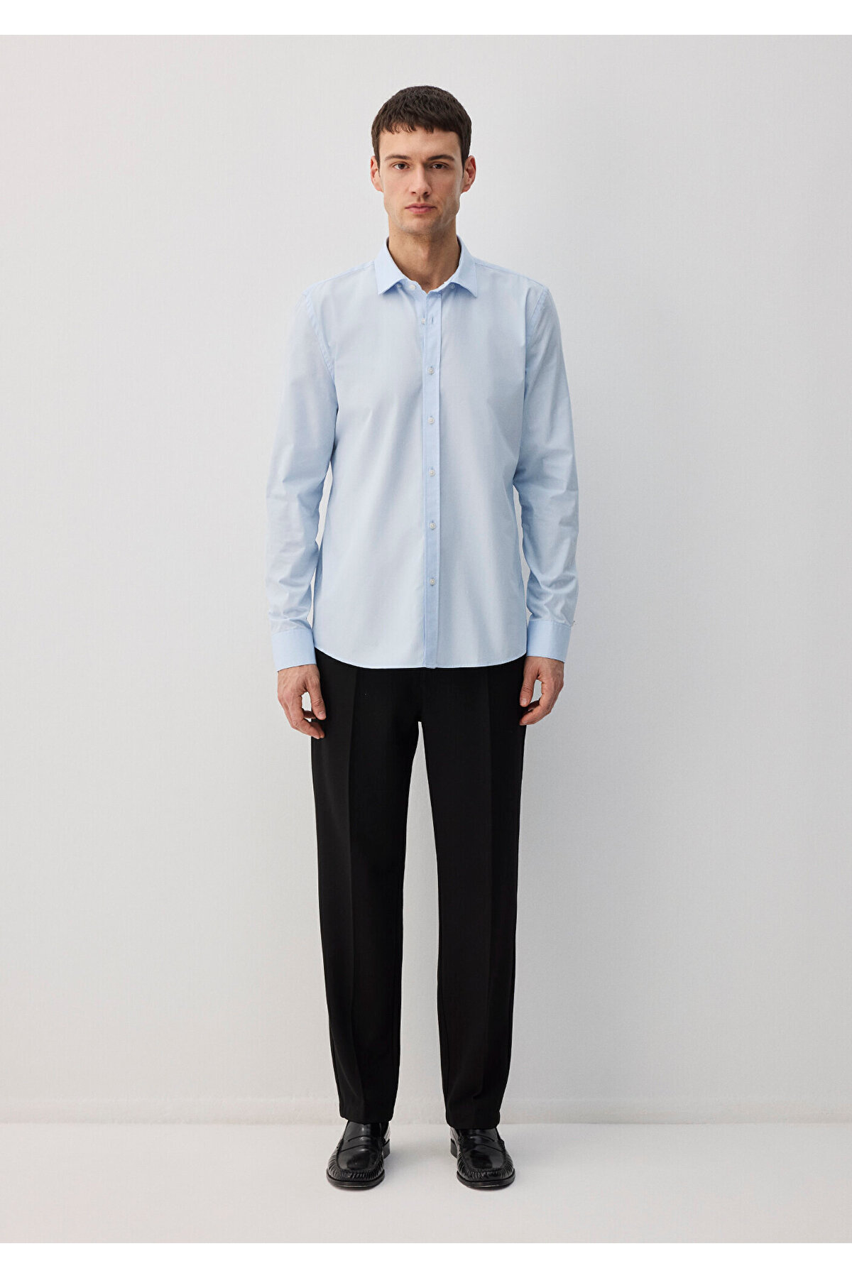 پیراهن مردانه راسته آستین استاندارد | ماوی Mavi 211571 - تصویر 3