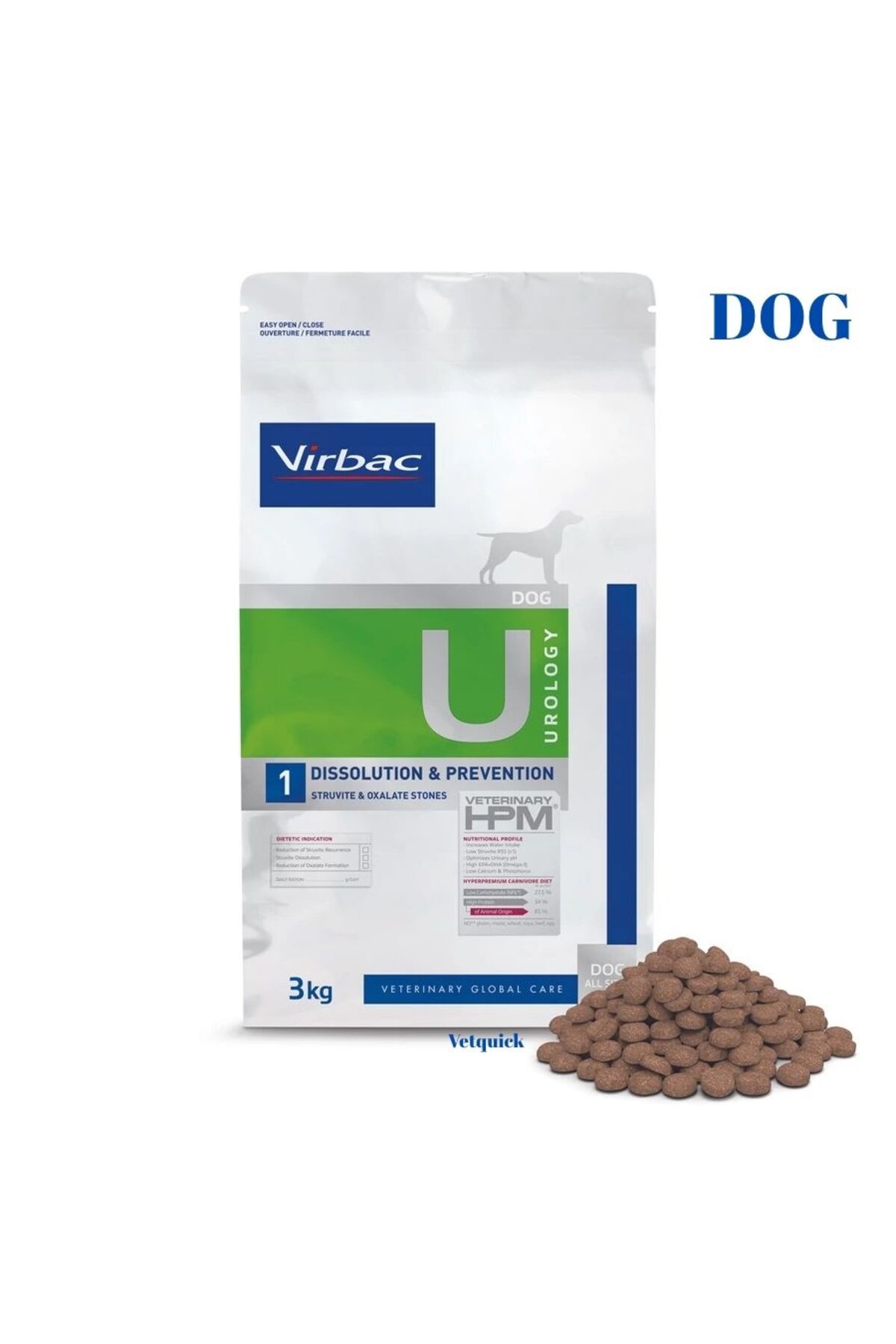 Virbac U2 UROLOGY 療法食 1kg×3袋 80g×3袋 Virbac U2 UROLOGY 療法食