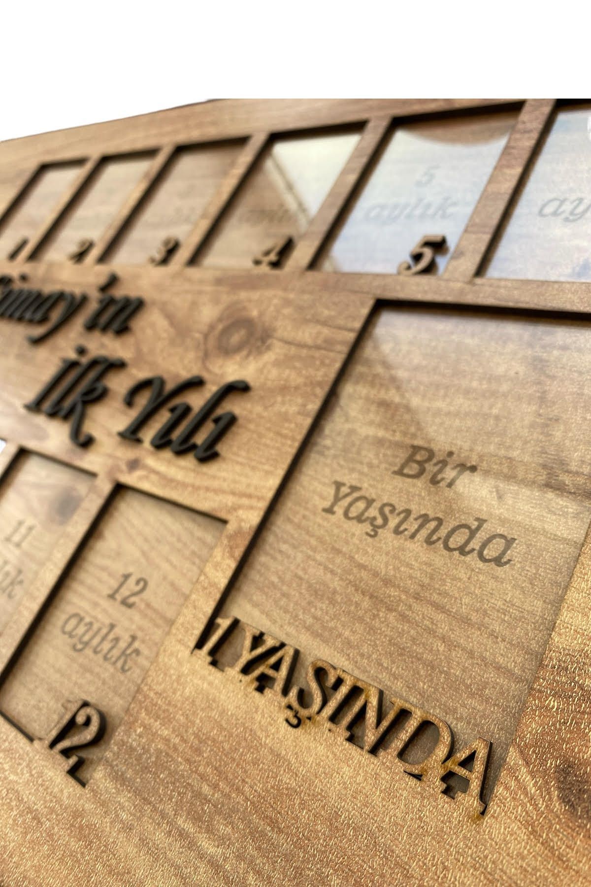 kalıcı anlar Bebekler İçin Özel Ahşap Doğum Albümü fotoğrafı 4 (önizleme)