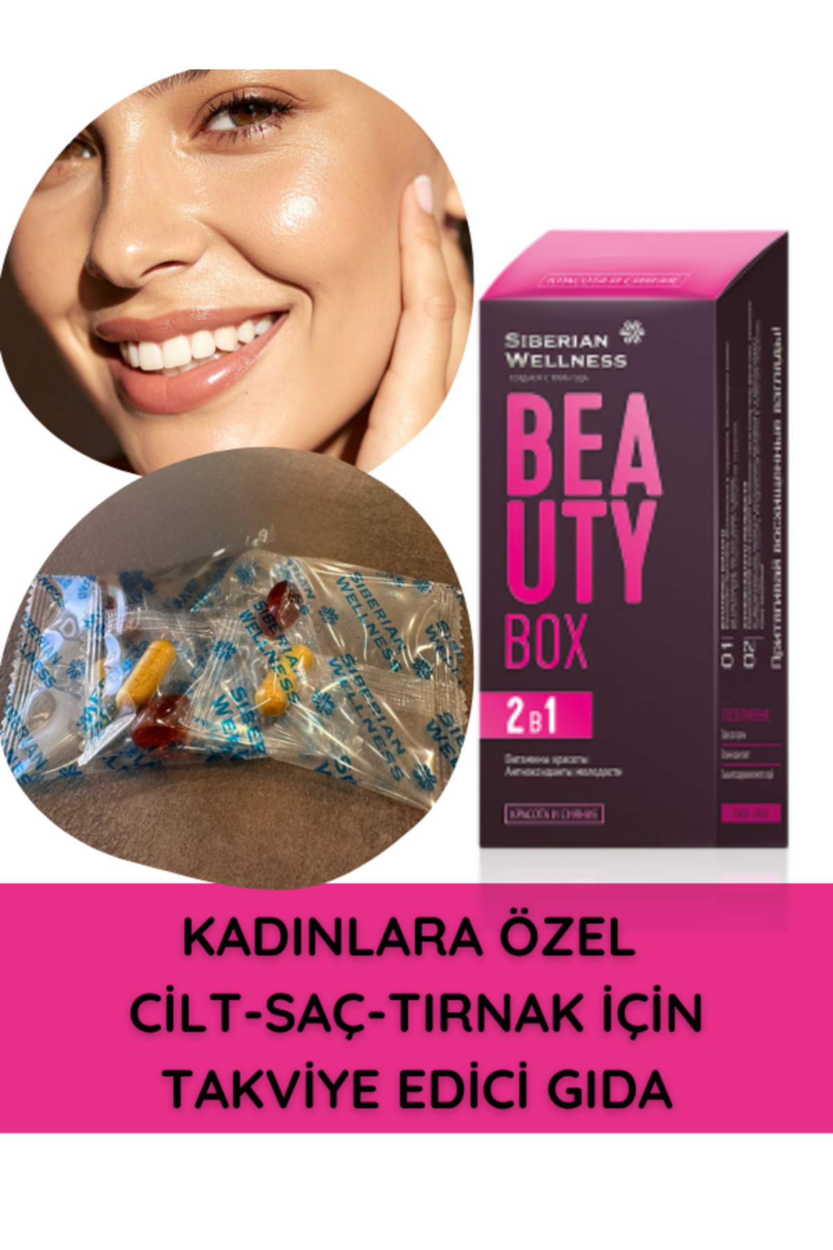 SIBERIAN WELNESS Siberian Wellness Beauty Box Iki Formüllü Takviye Edici Gıda