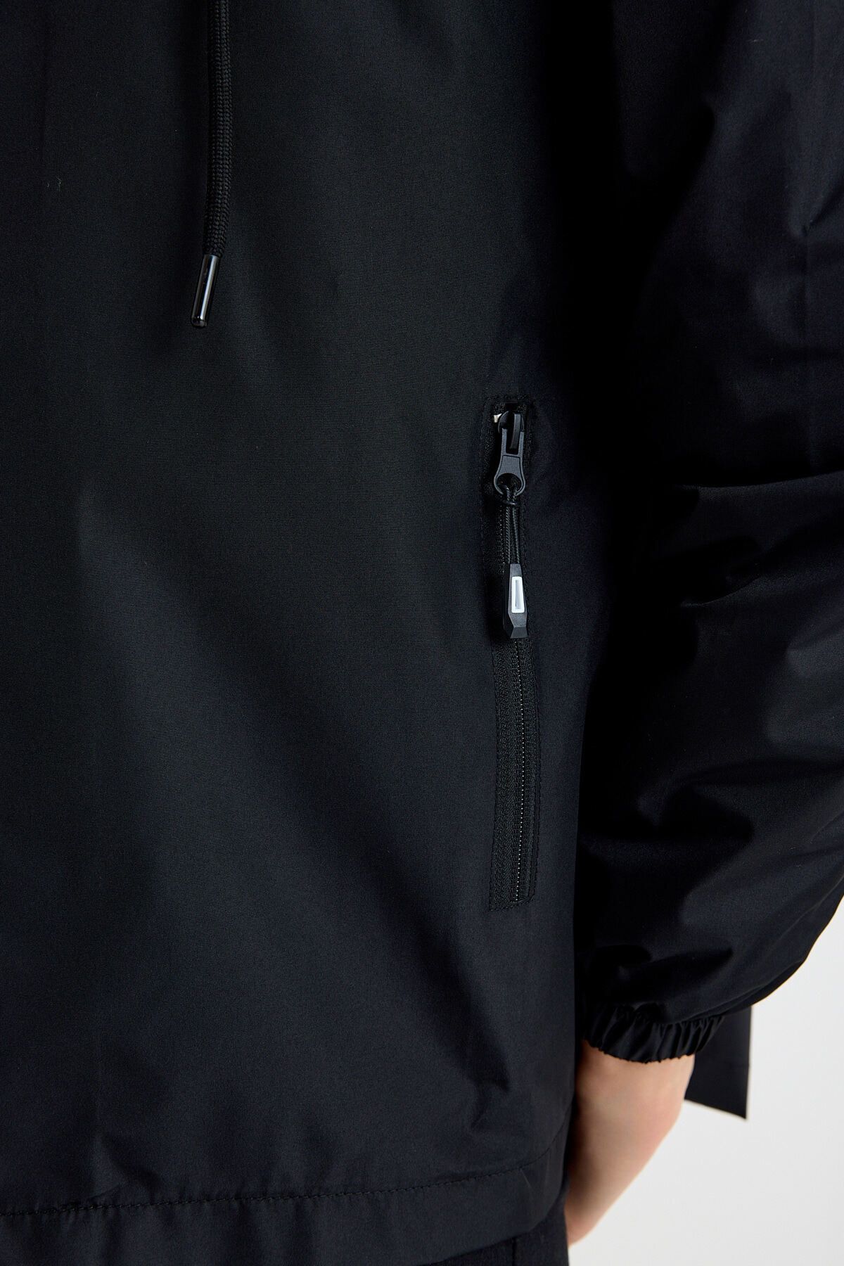 comstar  Kadın Içi Astarlı Suya Dayanıklı Kapüşonlu Cepli Yağmurluk - Görsel 2