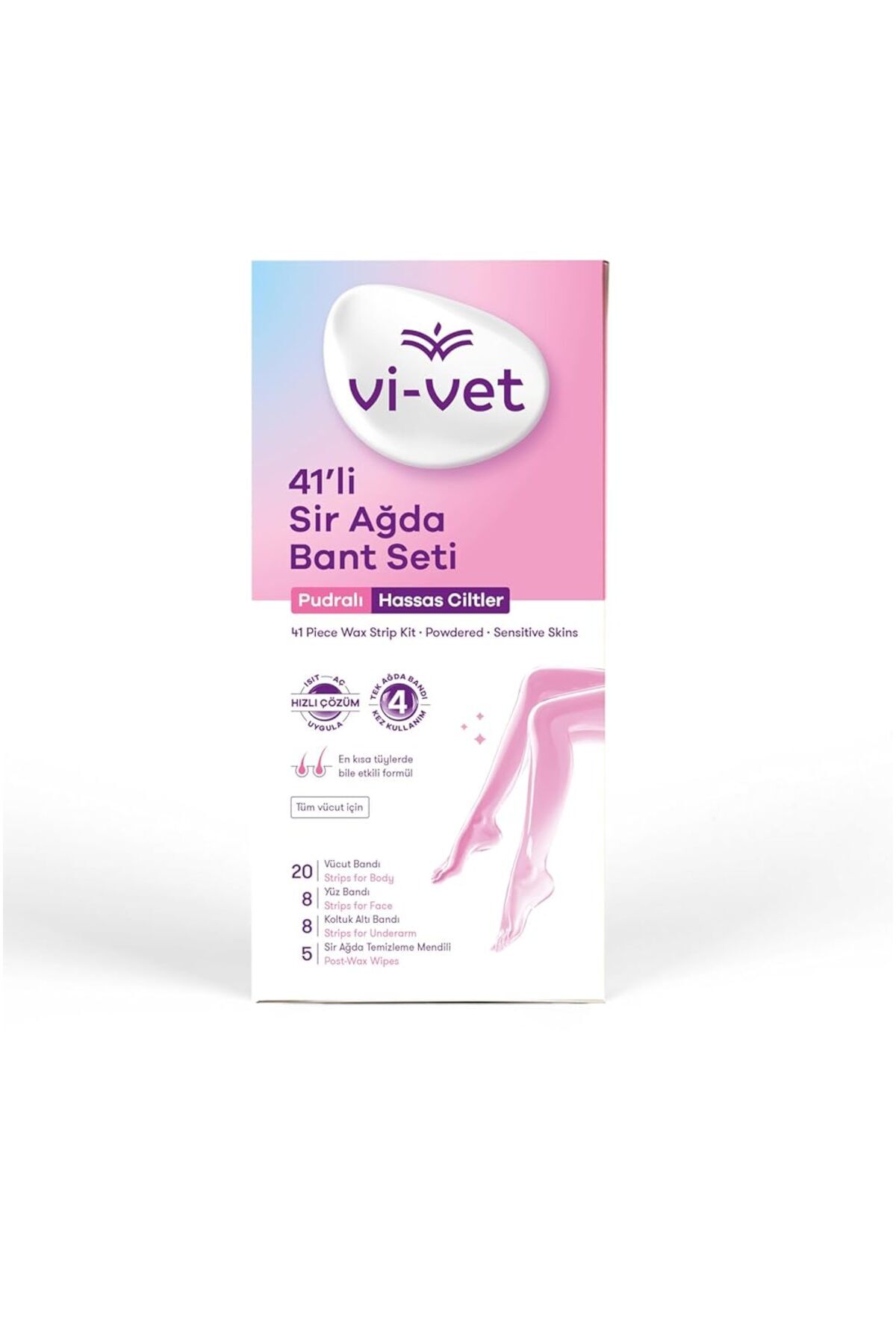 Hype Store Vi-vet Sir Ağda Bant Seti Pudralı (Yeni), 41 Adet