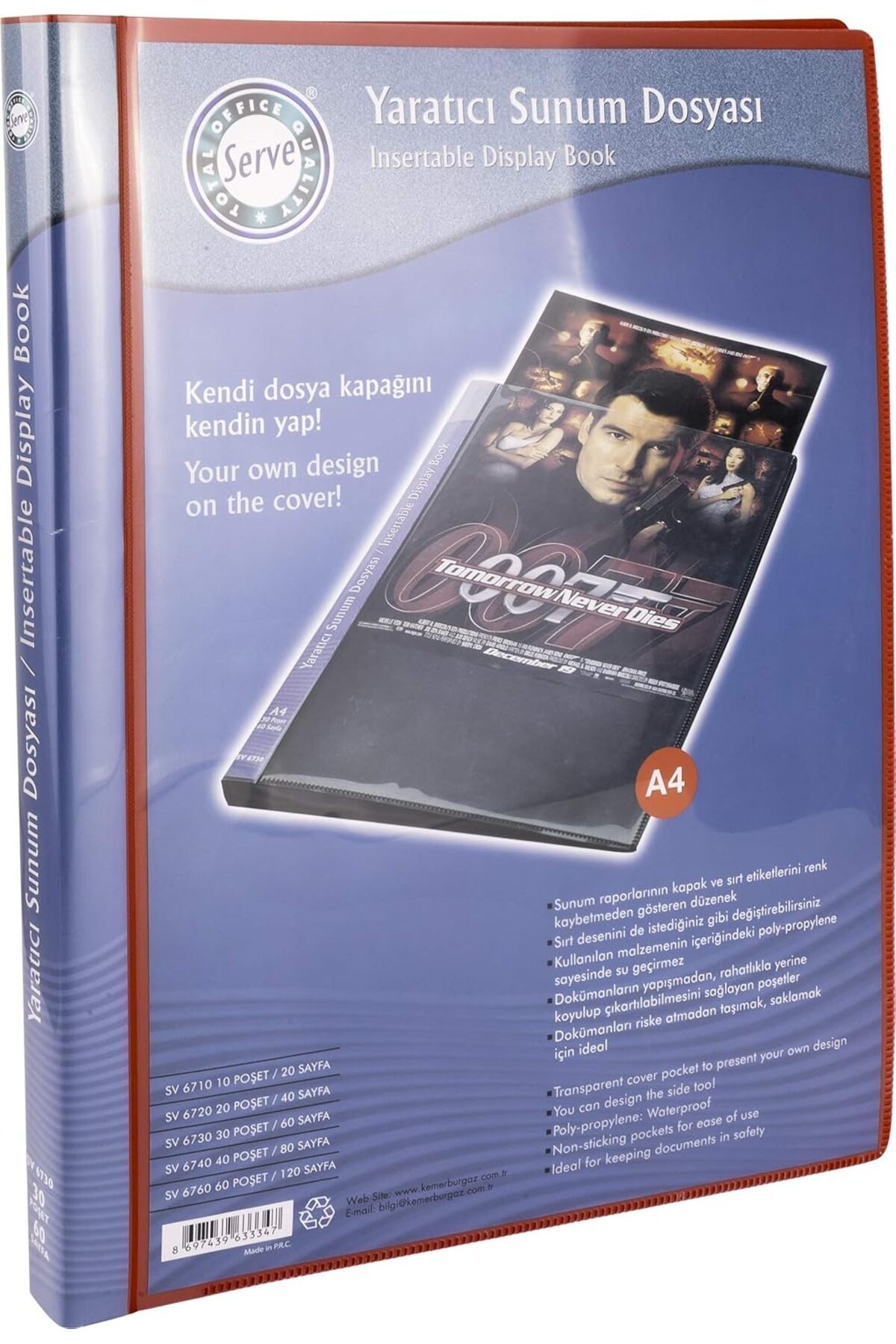 Shop a Way Sunum Dosyasi Kırmızı 30lu