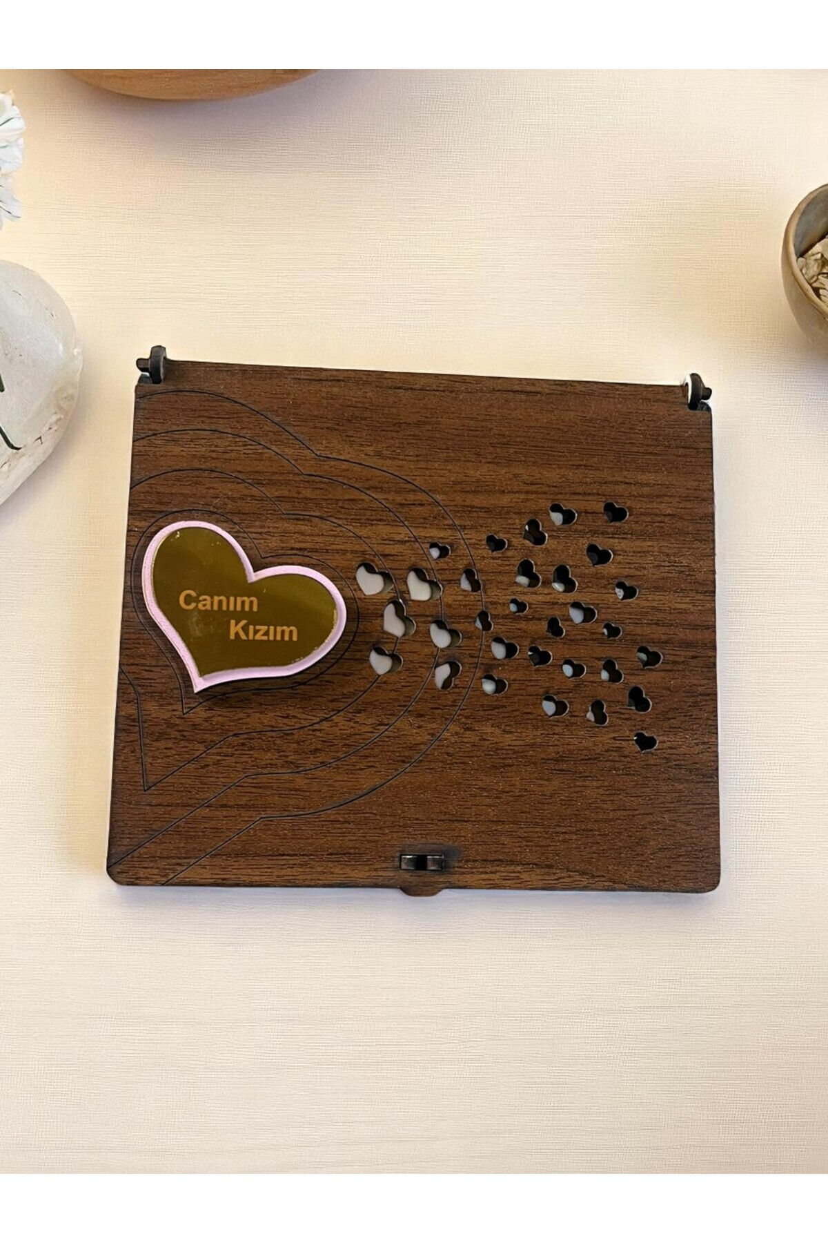 sly - Kız Bebek Süt Dişleri Göbek Bağı Ve Saç Saklama Anı Albüm Kutusu Bebek Hediyesi fotoğrafı 5 (önizleme)