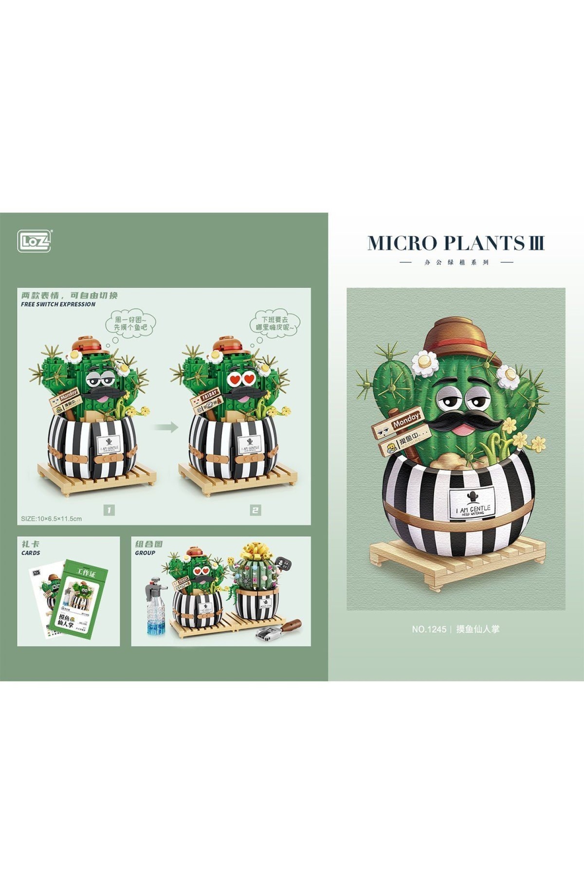 مجموعه بلوک کاکتوس Lz1245 Loz - واگون لایف