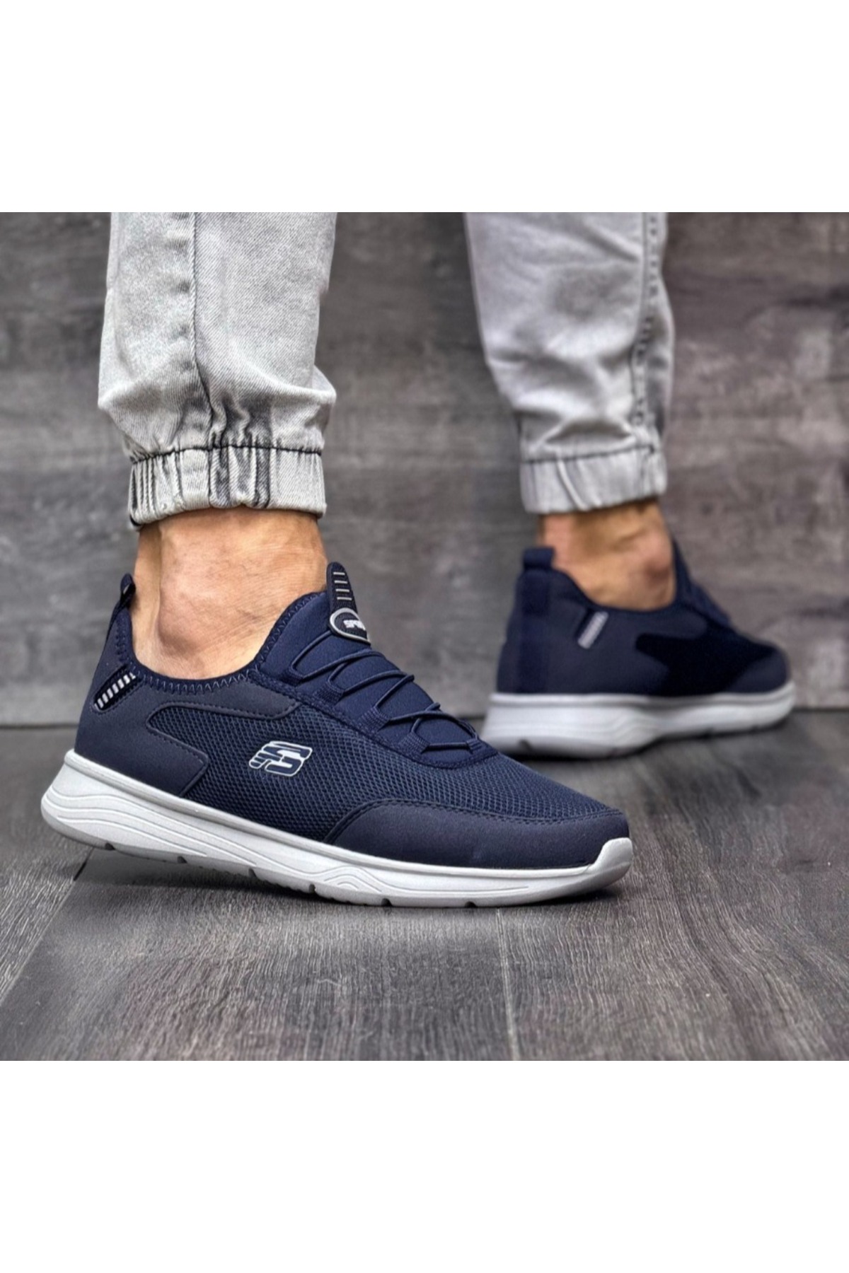 کفش ورزشی مردانه راحت و ارتوپدی تابستانی NAVY ICE مدل 40-47 FORZA_M_SPOR_ANAROK_18034 — سرمه بندی FORZA005 — تصویر 2 از 5