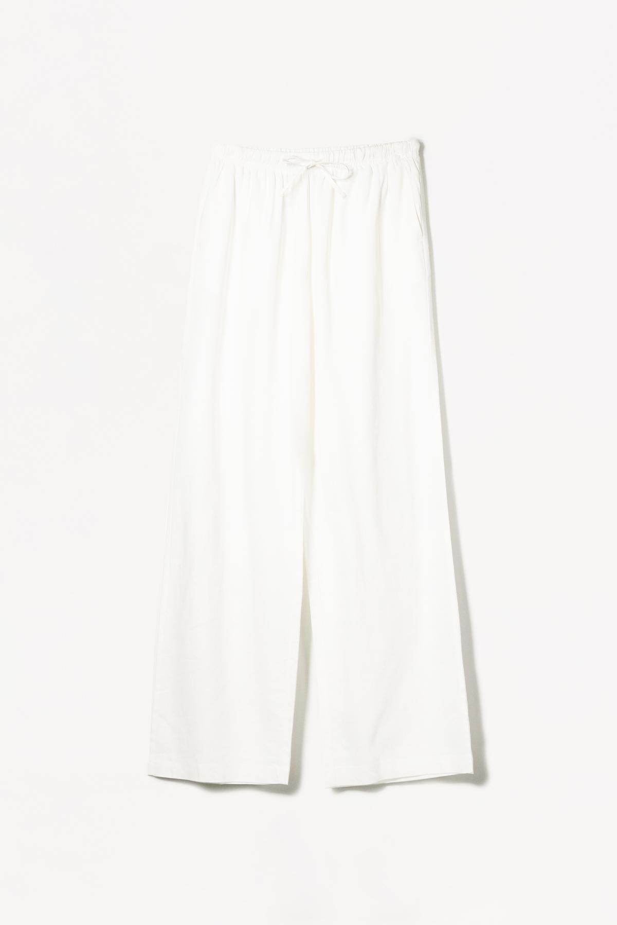 Bershka  Beli lastikli keten pantolon - Görsel 2