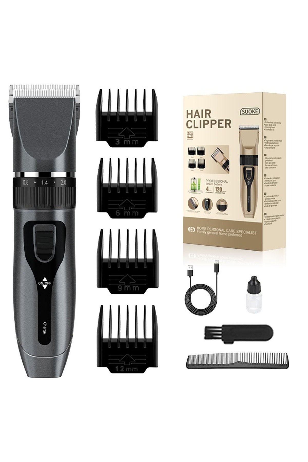 Emtu Life C5-1 Profesyonel Seramik bıçaklı Şarjlı Saç Tıraş Makines - Fiyatı, Yorumları