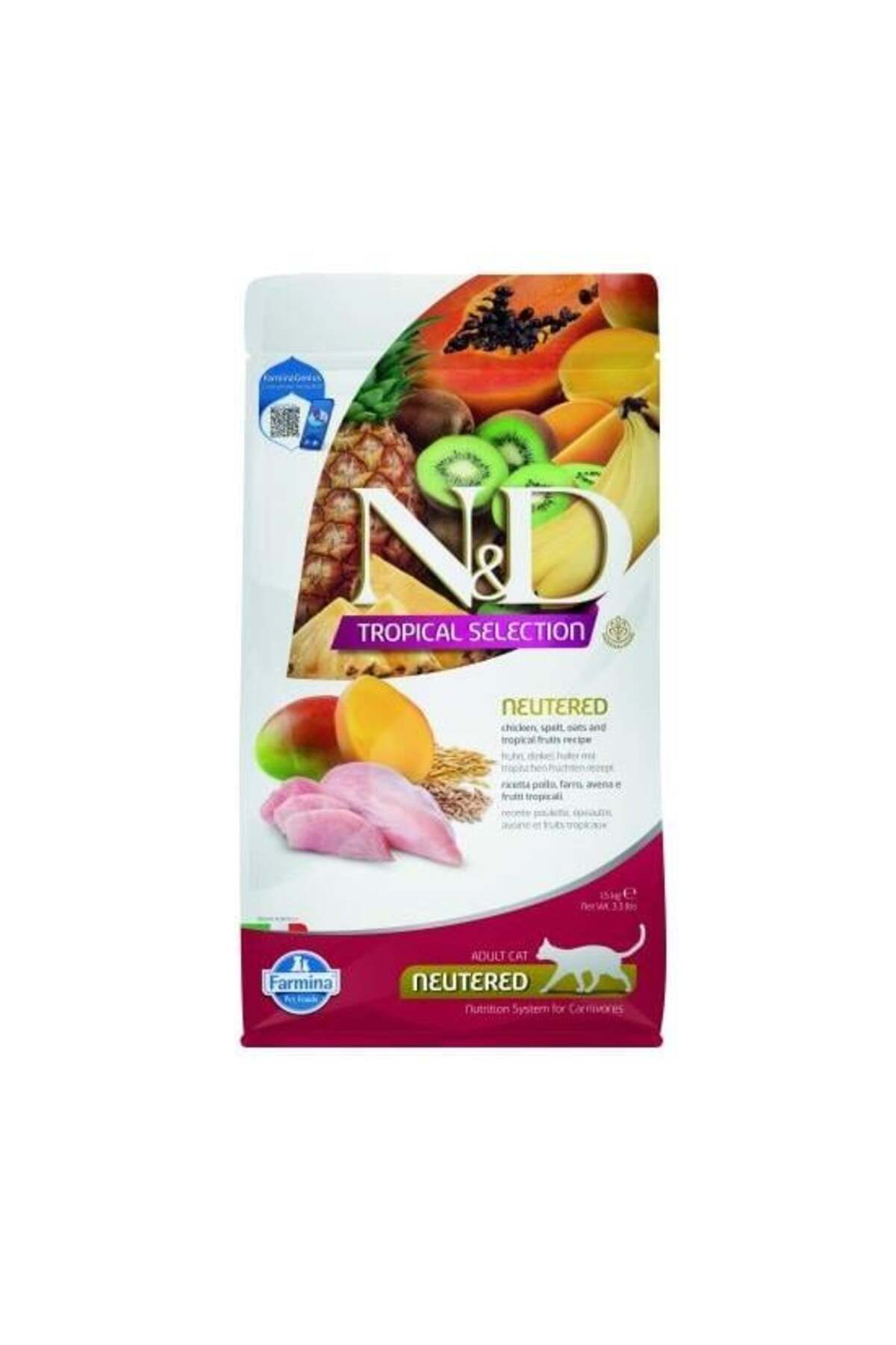 Tropical Tavuklu Kısır Kedi Maması 1.5 Kg