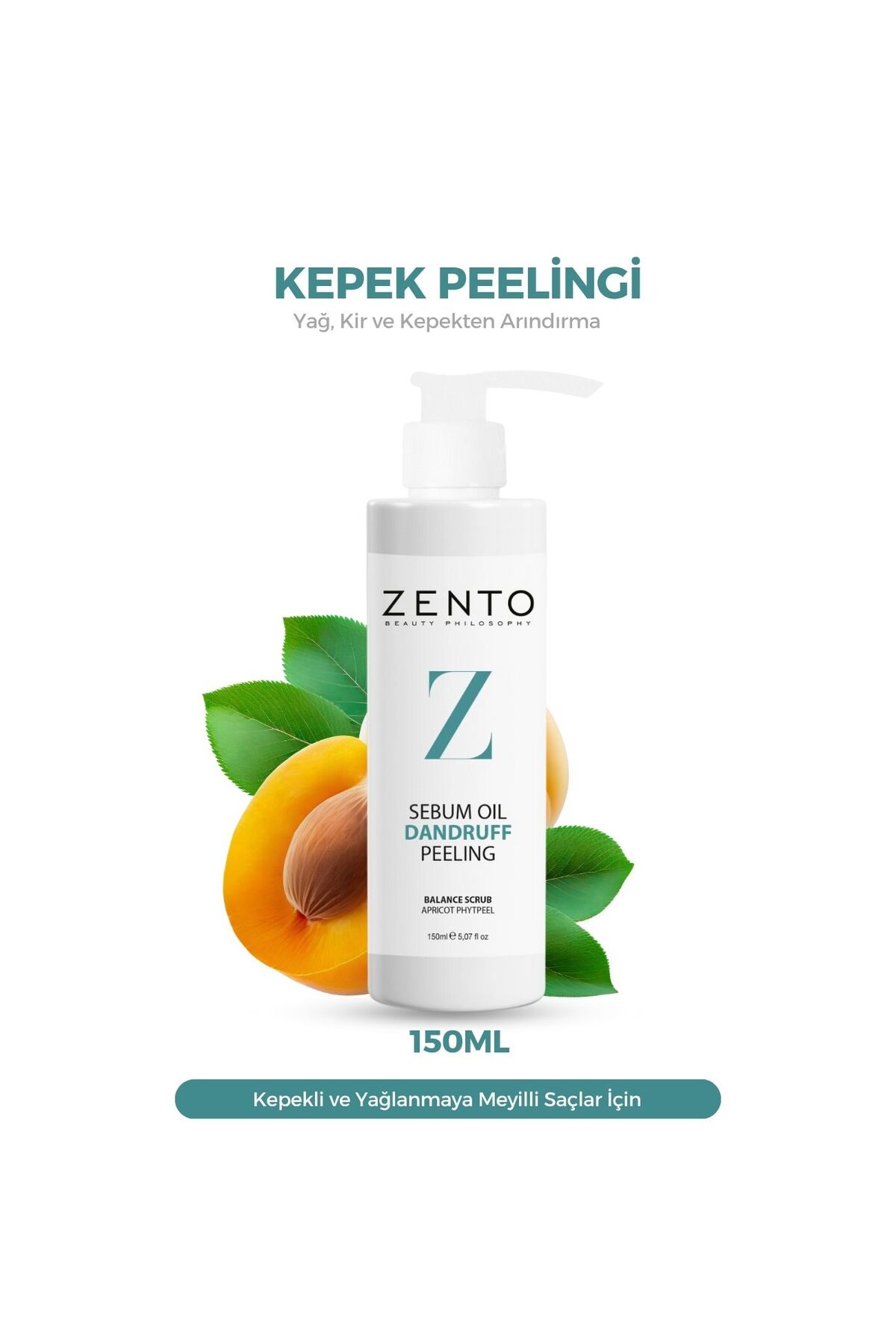 ZENTO Sebum Oıl Dandruff Haır Peelıng 150 ml — 8680671069494
