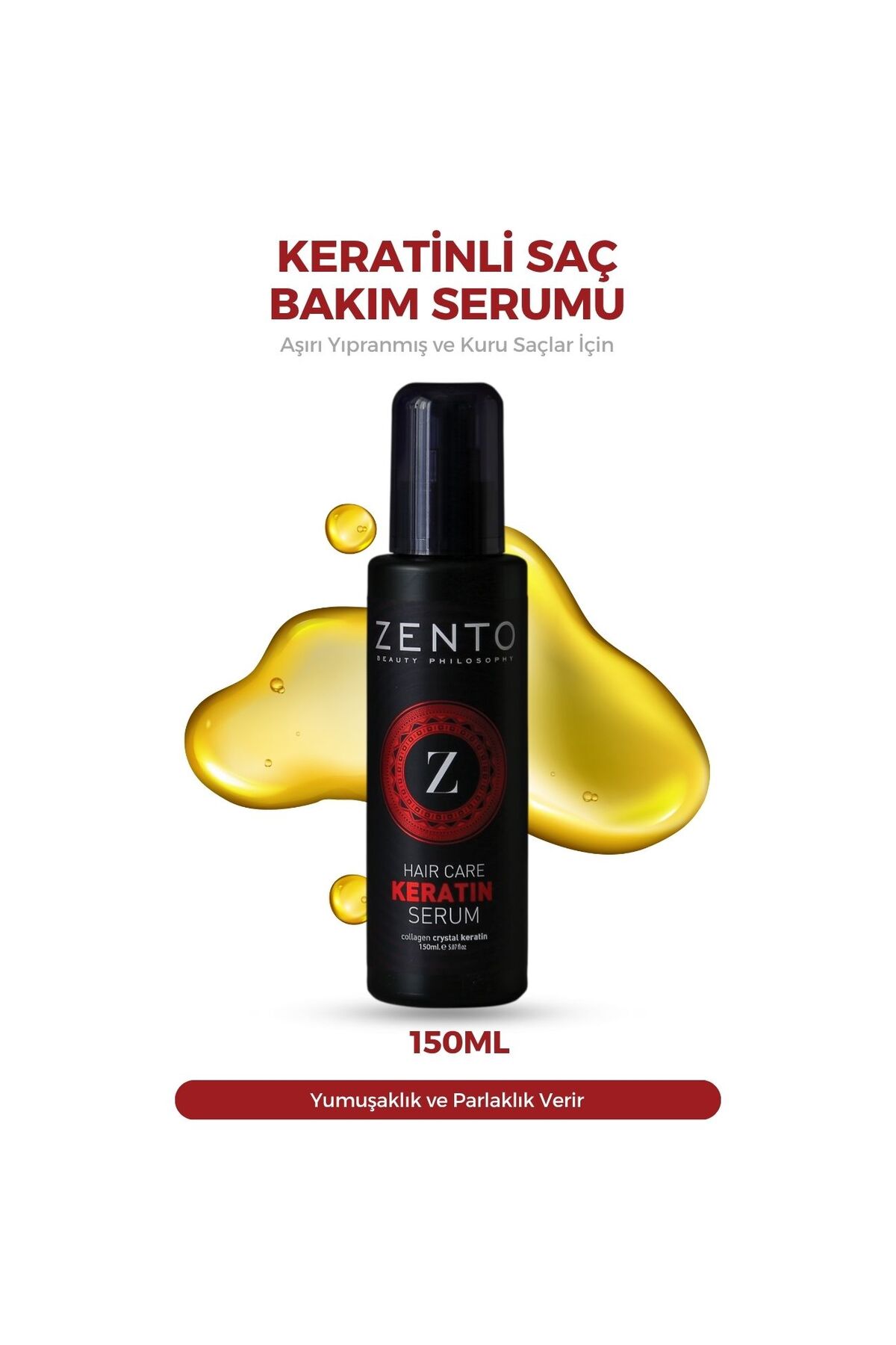 ZENTO سرم کراتینه مراقبت از مو ۱۵۰ میلیلیتری — Znt003