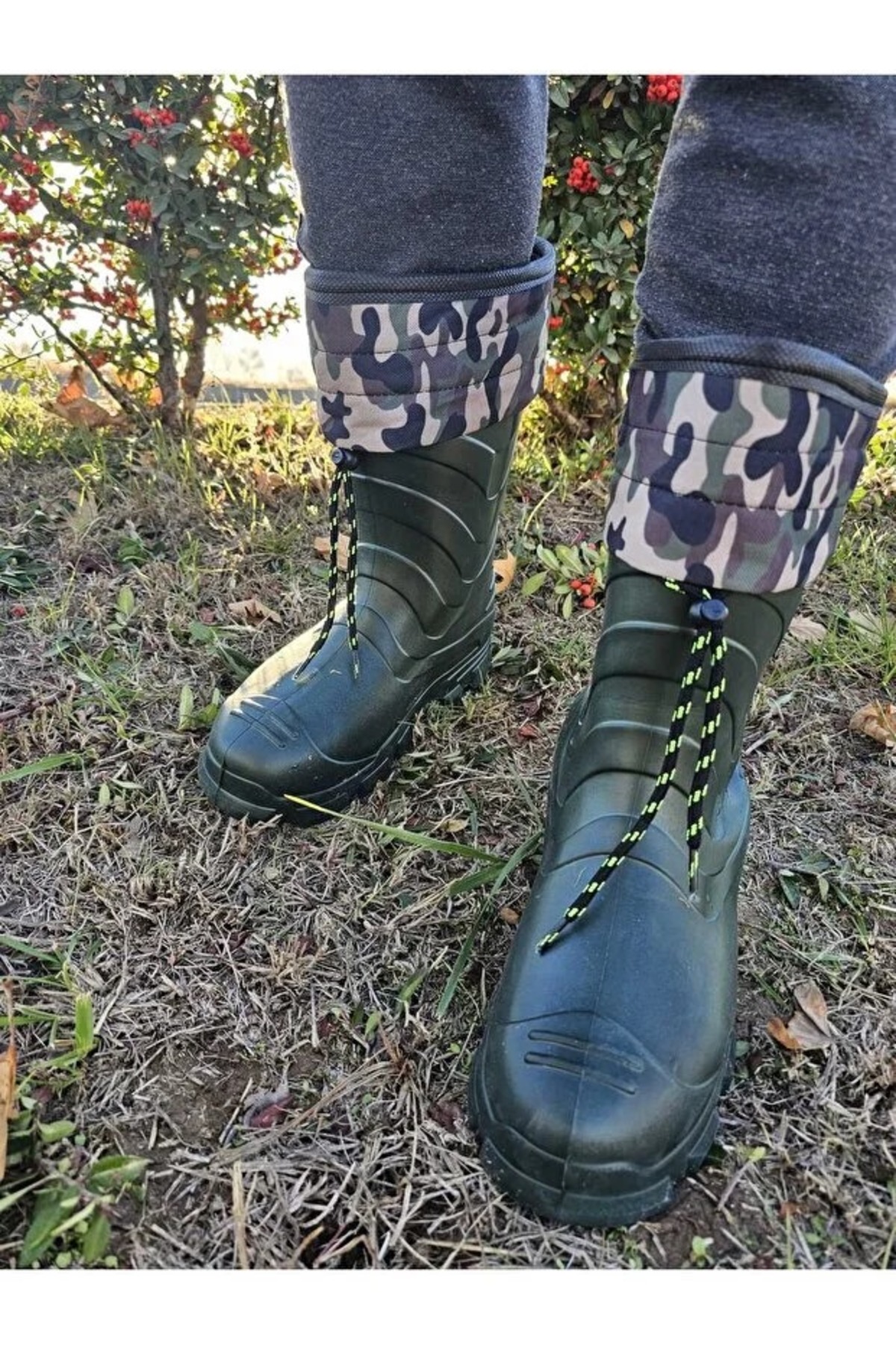 MODVALU Hafif Outdoor Kamp Balıkçı Avcı Motorcu Kurye için Su Geçirmez Eva Çizme görsel 2