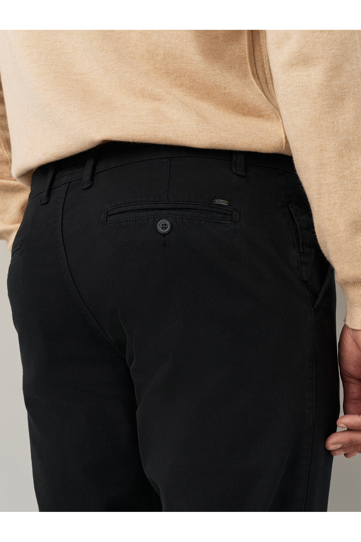 Regular Fit Pamuklu Siyah Chino Pantolon — مشکی 27030 — تصویر 6 از 9