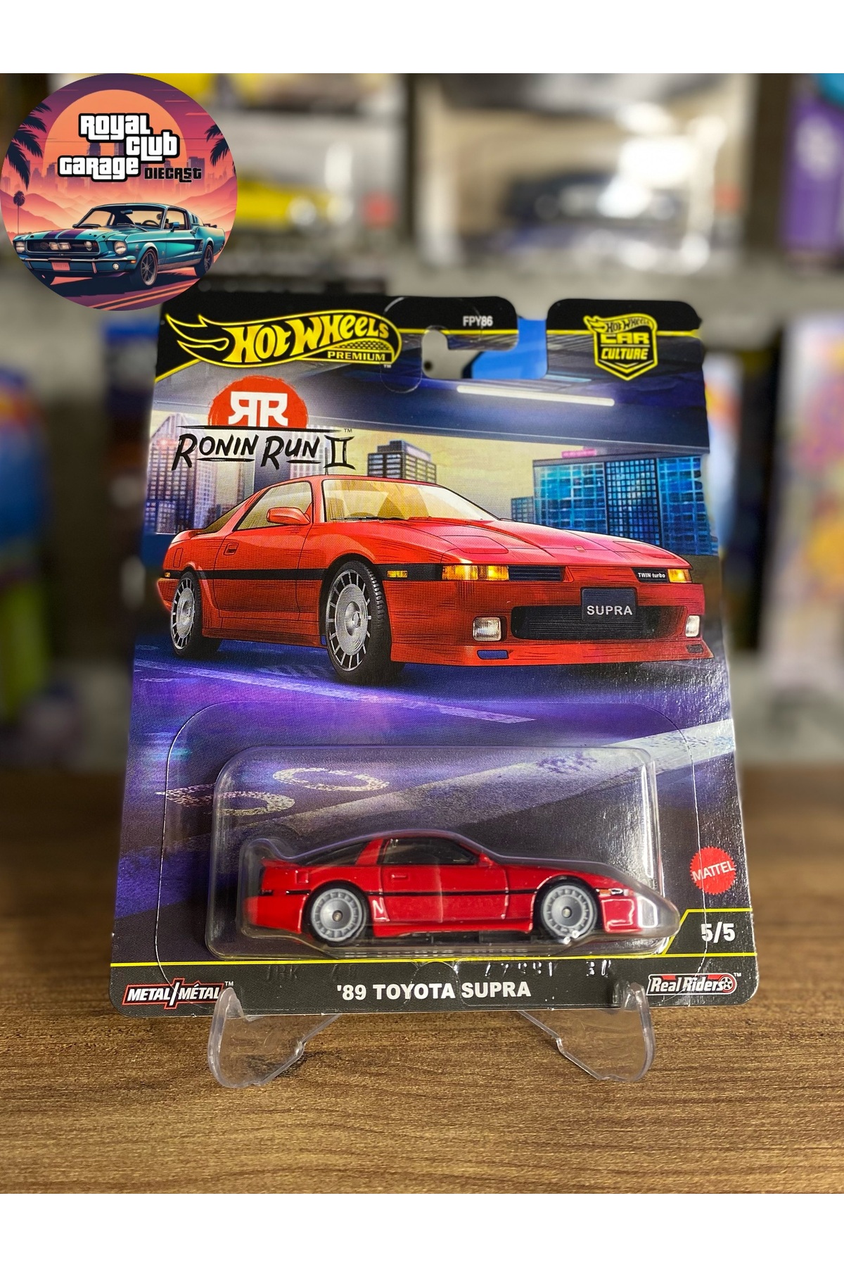 HOT WHEELS '89 Toyota Supra - Ronin Run II - Car Culture Premium