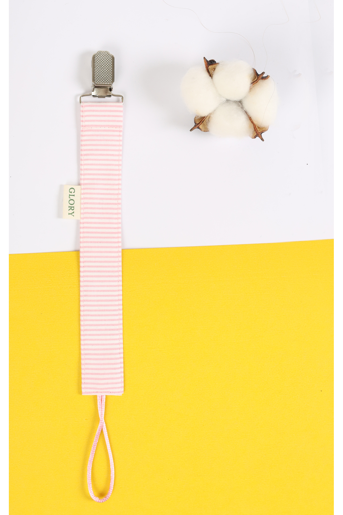 GLORY BABY Emzik Askısı - Emzik Zinciri - Emzik Tutacağı - 3'lü Set - Kalp Desenli fotoğrafı 5 (önizleme)