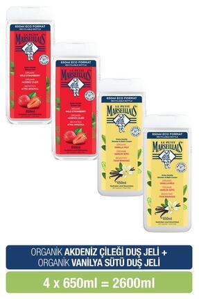 Le Petit Marseillais Akdeniz Çileği + Vanilya Sütü Duş Jeli Avantajlı Paket 6...