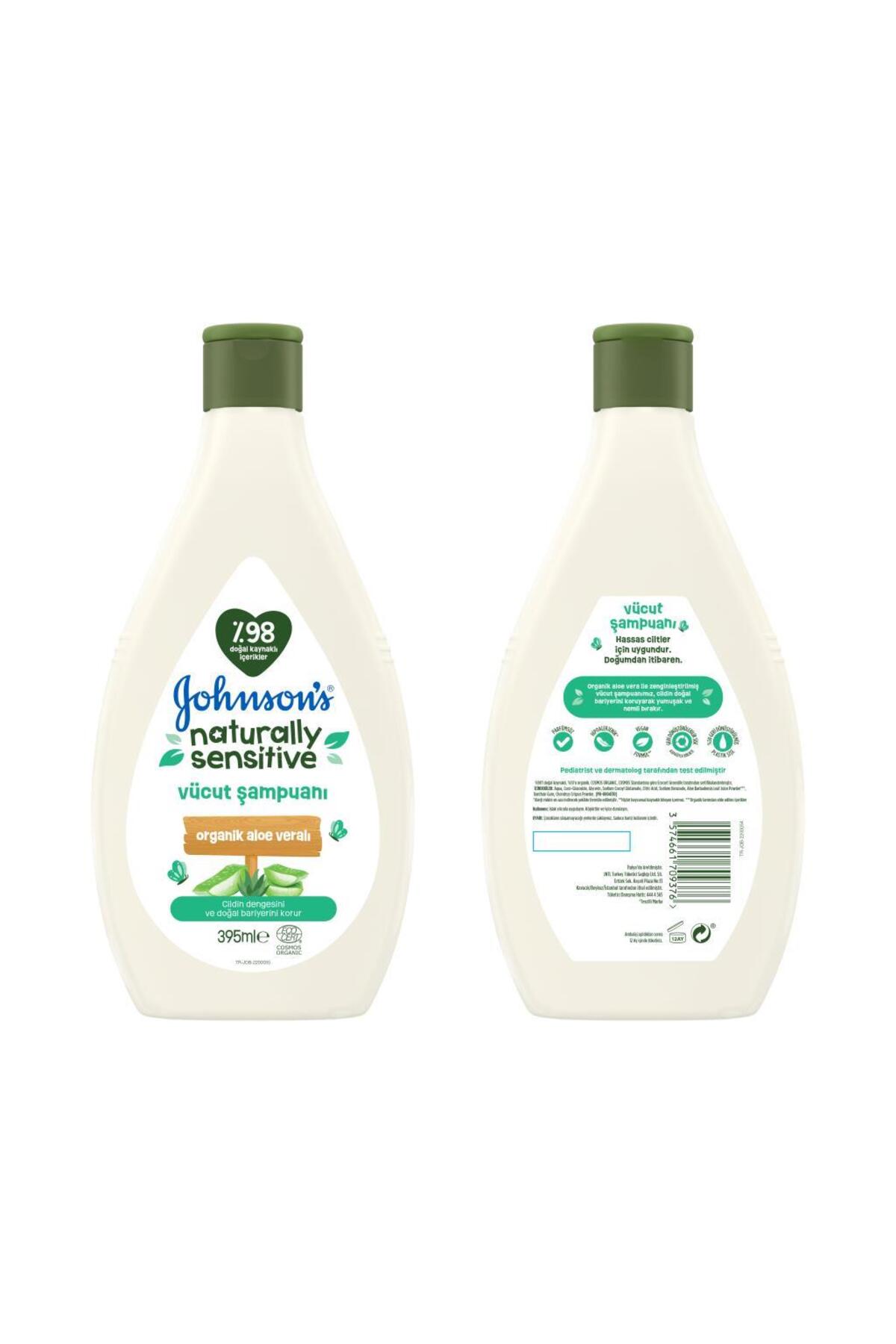 Johnson's Naturally Sensitive Vücut Şampuanı 395ml fotoğrafı 3 (önizleme)