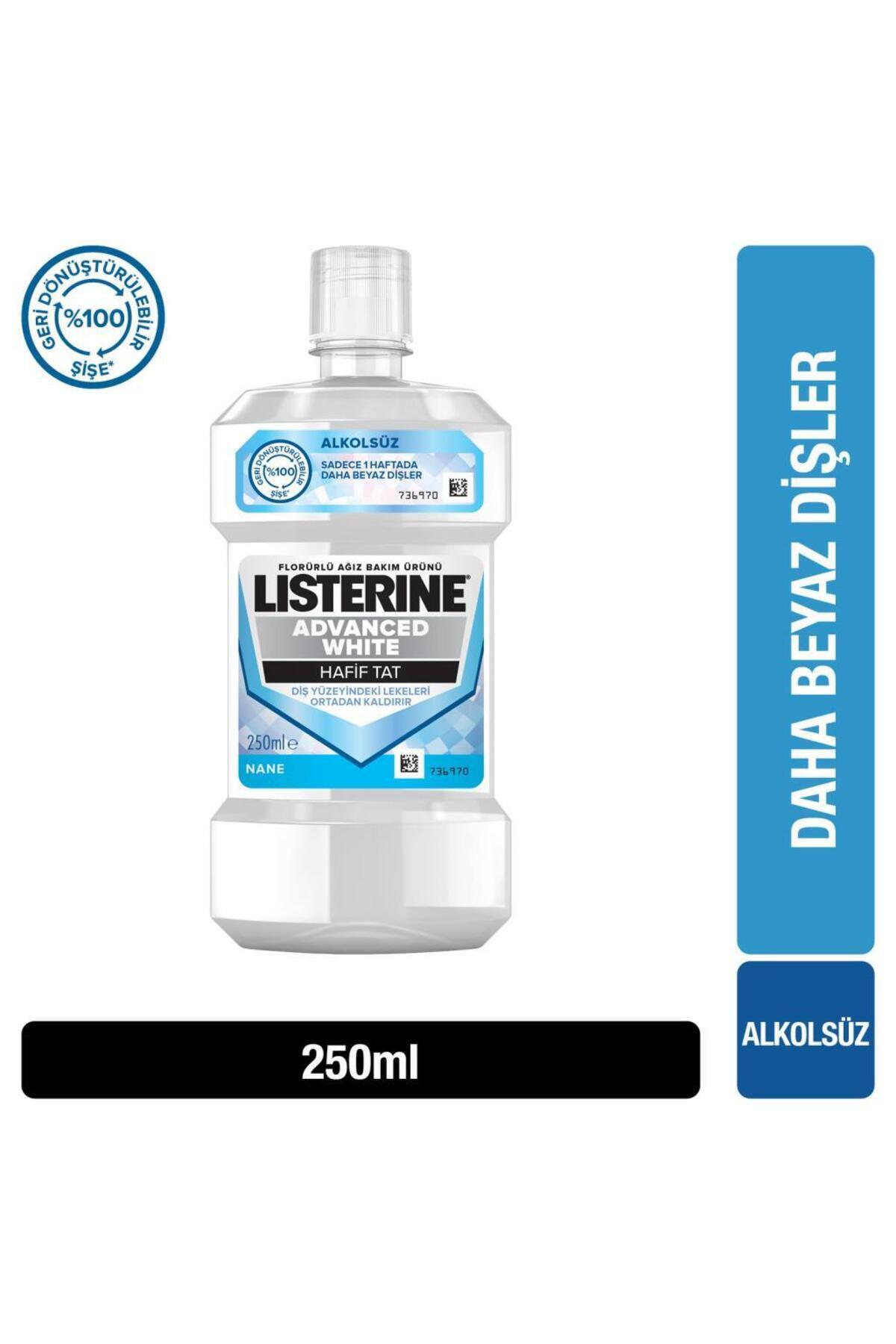 Listerine Advanced White Hafif Tat 250 ml