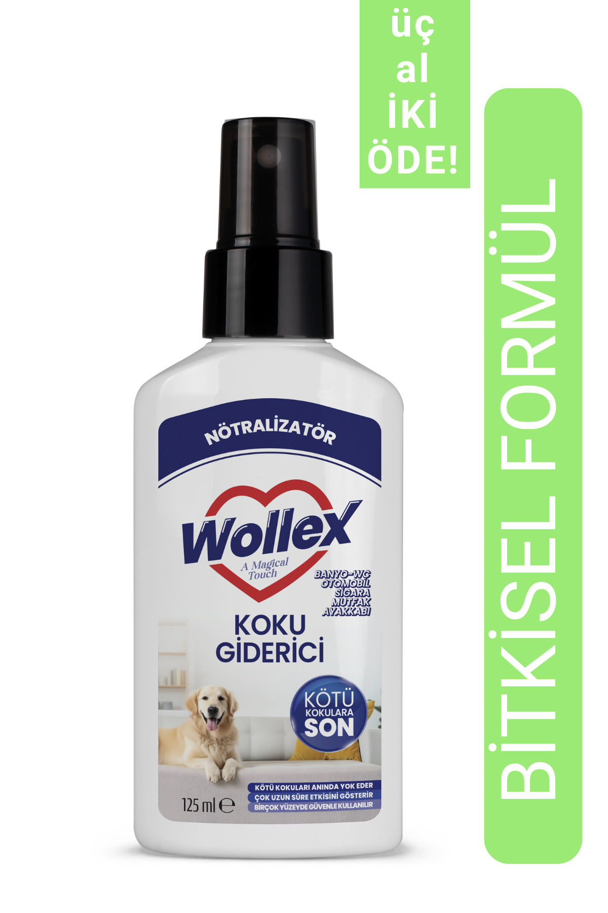 WOLLEX Kötü Koku Giderici Sprey Ortamdaki Kokuyu Temizler