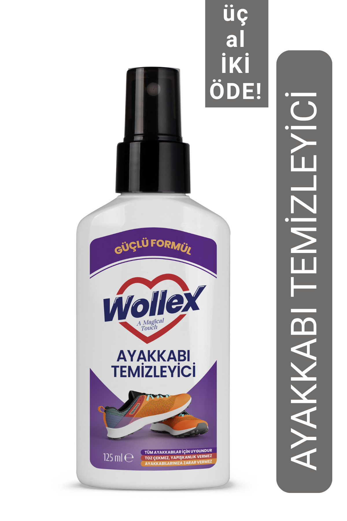 WOLLEX Ayakkabı Bakım Temizleme Spreyi Güçlendirilmiş Formül