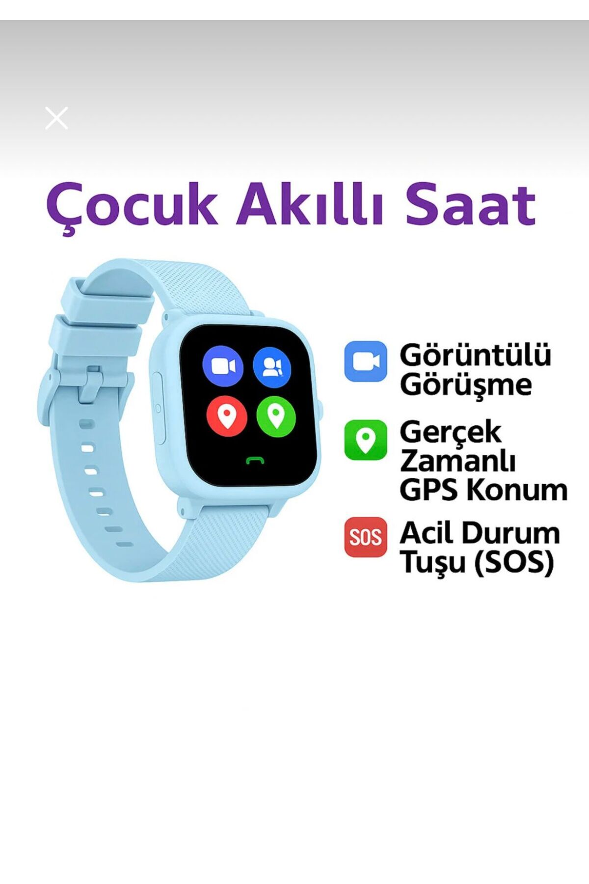 LİFİİ SİM KARTLI GPS`Lİ KAMERALI GÖRÜNTÜLÜ GÖRÜŞMELİ ÇOCUK GÜVENLİĞİ İÇİN AKILLI SAAT fotoğrafı 6 (önizleme)