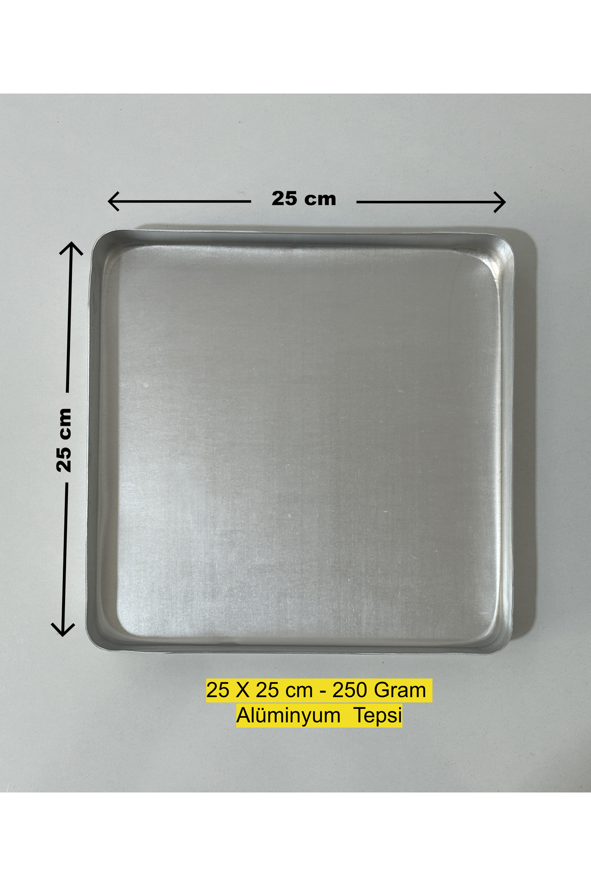 Öz Mutfak Alüminyum Baklava Ve Börek Tepsisi 25x25 Cm - 250 Gram