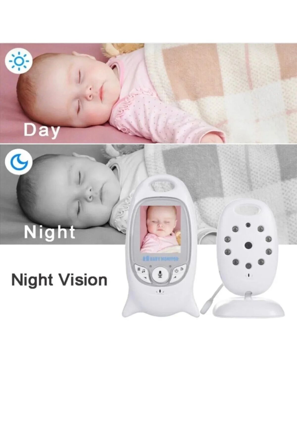ATLT ATLANTİS KAMERALI BEBEK MONİTÖRÜ ÇİFT TARAFLI KONUŞMA DESTEKLİ NET GECE GÖRÜŞLÜ-LİSYA fotoğrafı 4 (önizleme)
