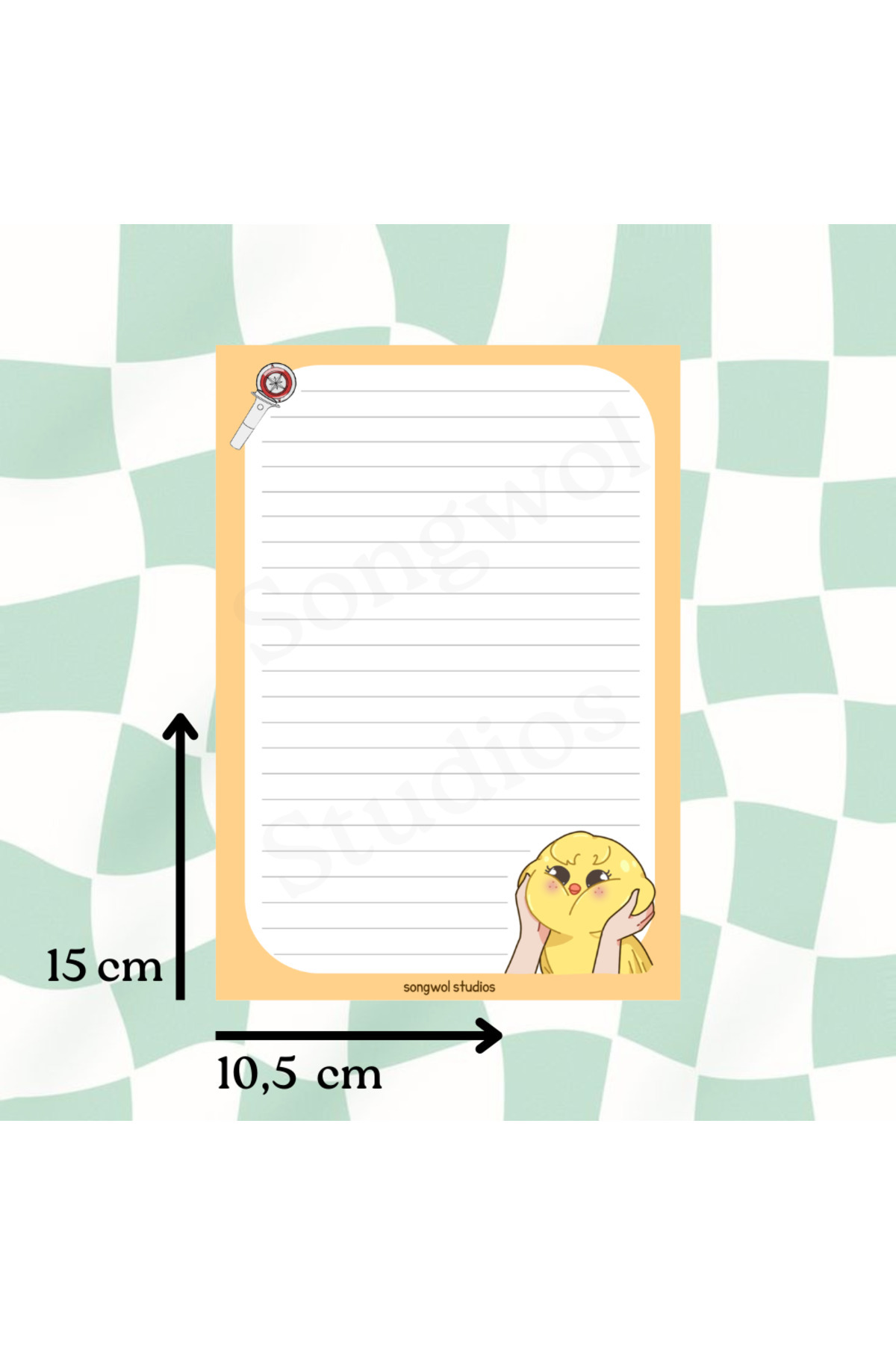 Songwol Studios Stray Kids Skzoo Bbokari Felix Memopad, Notepad, Not Defteri