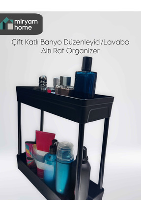 ATA HOME Miryam Home Çift Katlı Banyo Mutfak Düzenleyici Raf – Lavabo Altı & ...