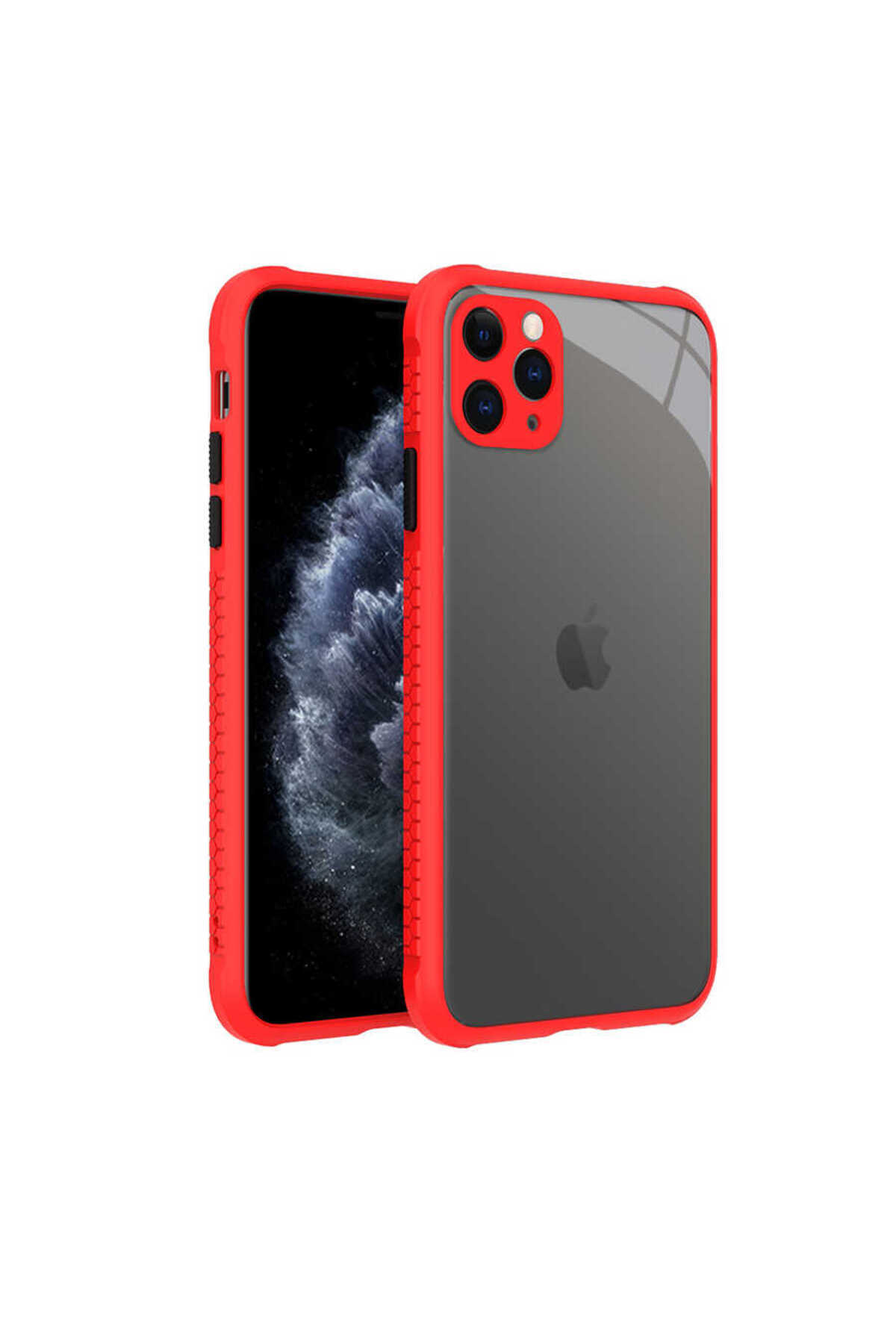 iPhone 11 Pro Max Uyumlu NXXA Kaff Kılıf-Kırmızı