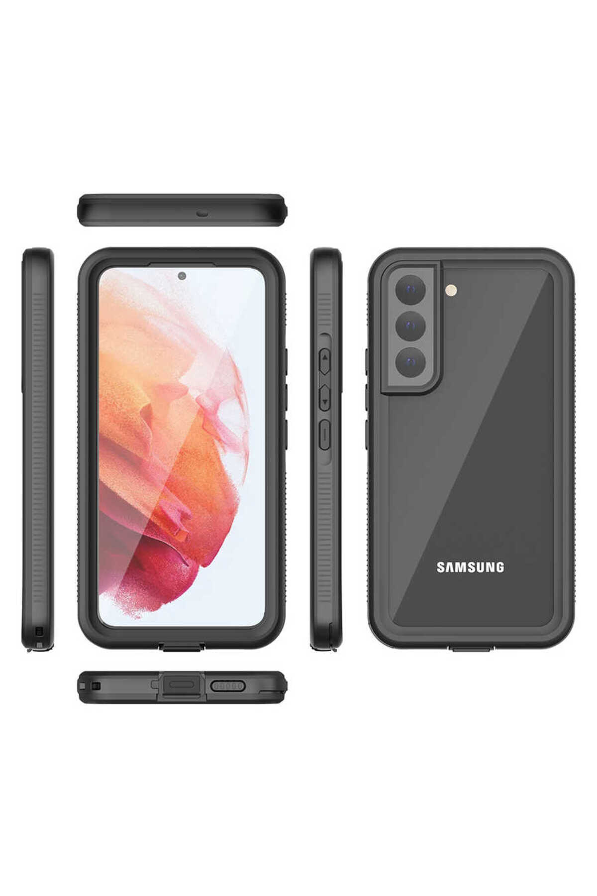 Galaxy S22 Plus Uyumlu NXXA 1-1 Su Geçirmez Uyumlu NXXA-Siyah