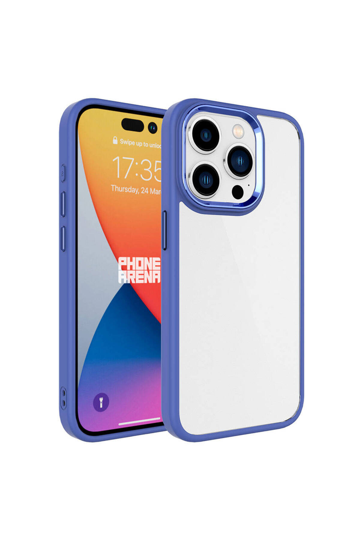 iPhone 15 Pro Max Uyumlu NXXA Krom Kılıf-Lavendery Gray