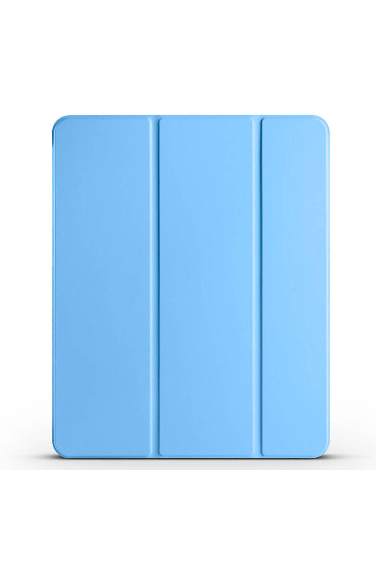 iPad Air 13 2025 M3 JoieCreatif Smart Cover Kalem Bölmeli Standlı 1-1 Kılıf - Mavi