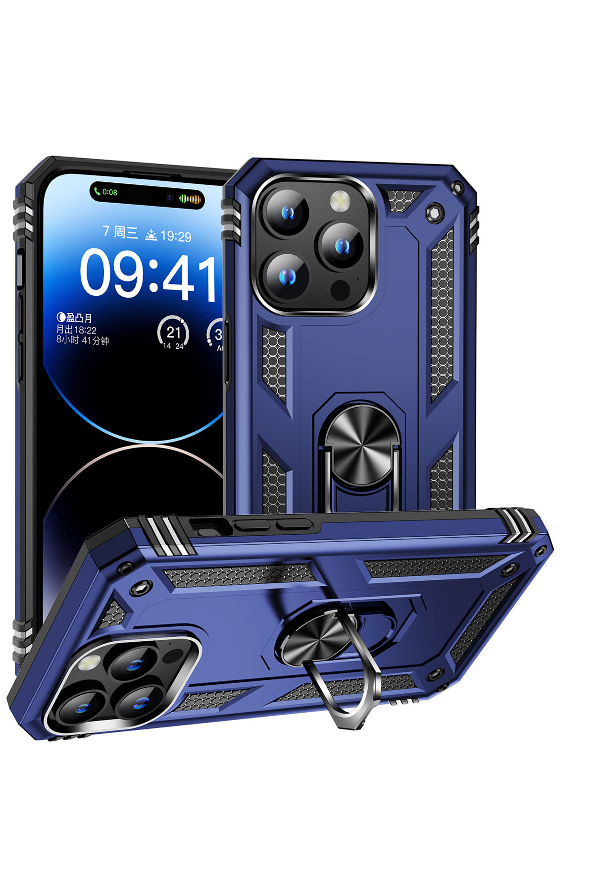 iPhone 15 Pro Uyumlu NXXA Vega Kılıf-Mavi