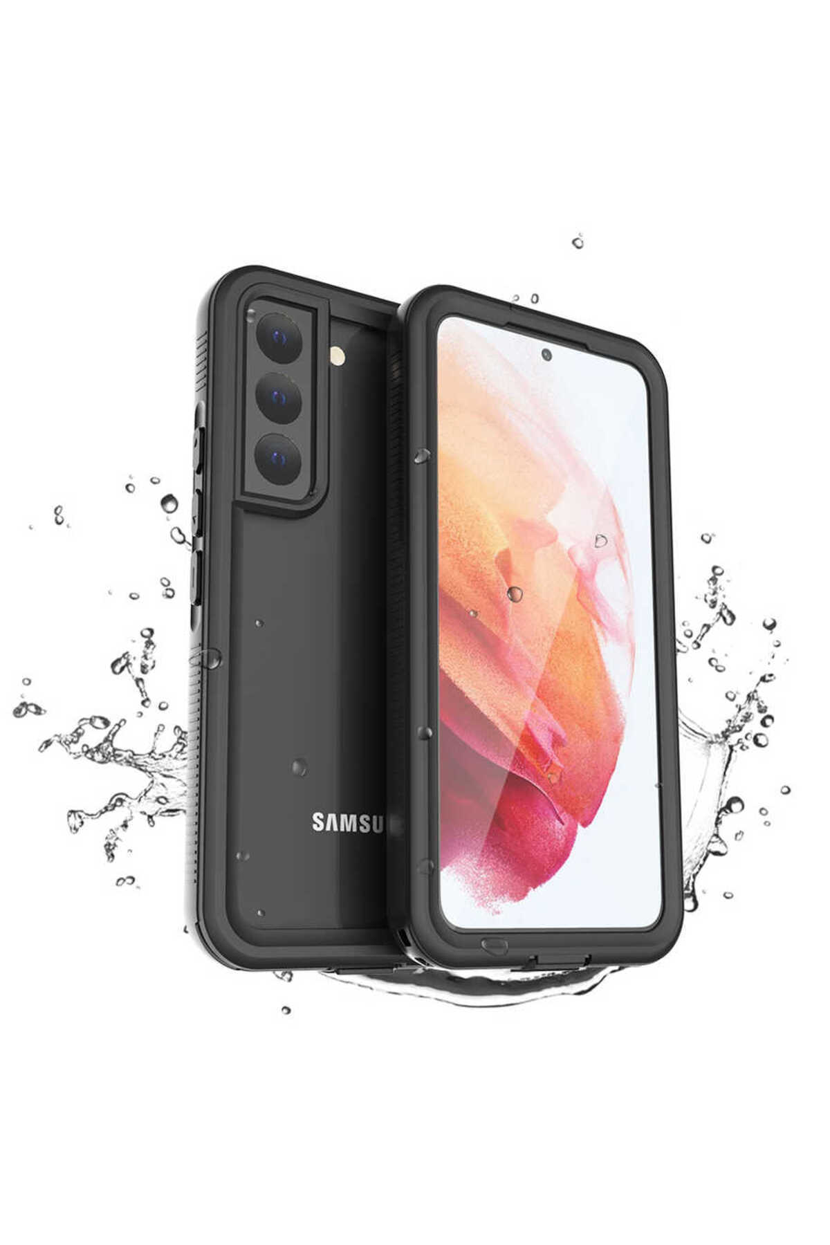 Galaxy S22 Uyumlu NXXA 1-1 Su Geçirmez Uyumlu NXXA-Siyah