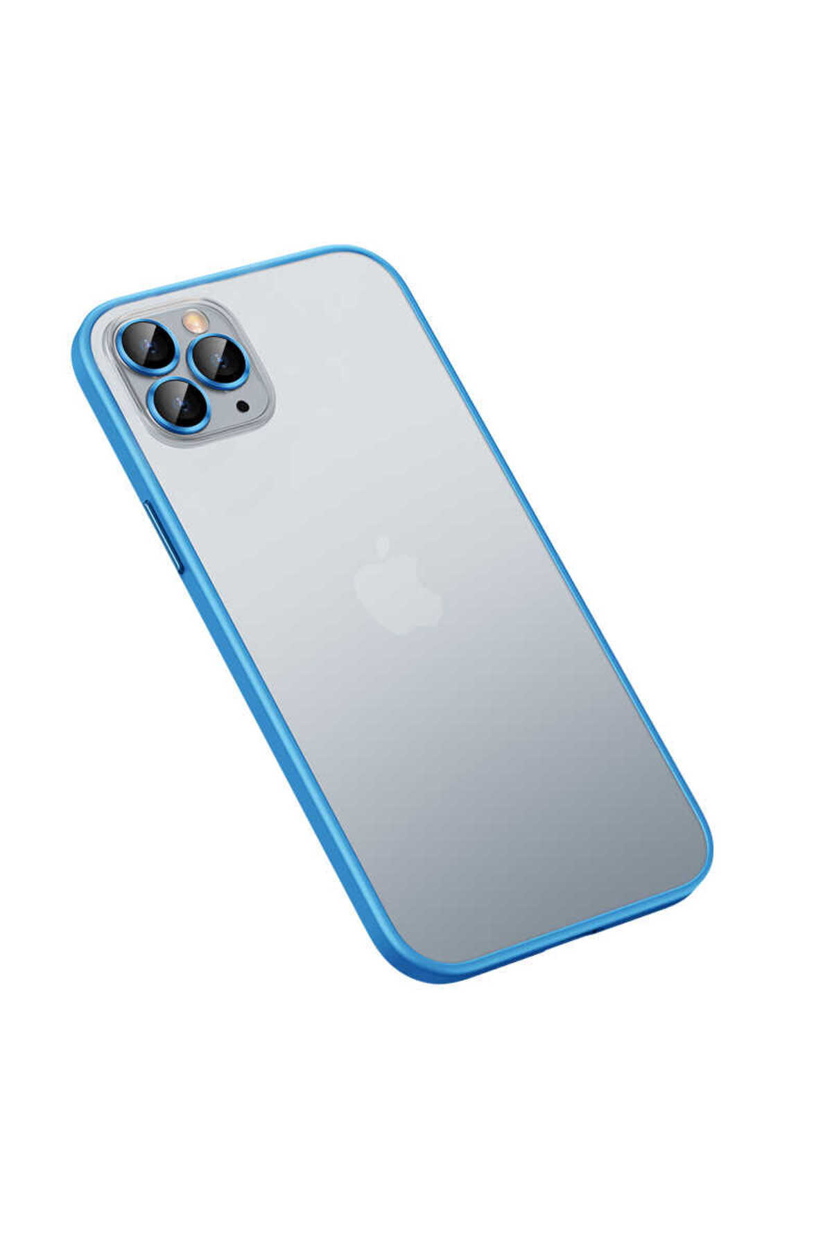 iPhone 13 Pro Uyumlu NXXA Retro Kılıf-Mavi