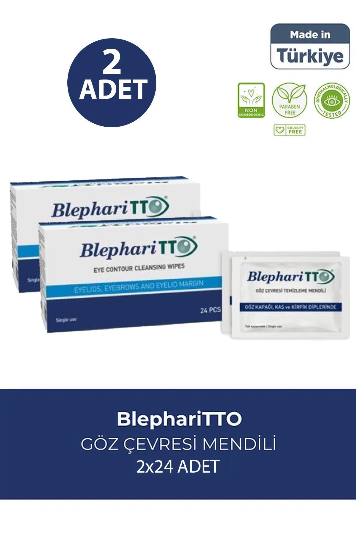 JEOMED Blephari-Tto Göz Çevresi Temizleme Mendili 24'lü 2 Adet
