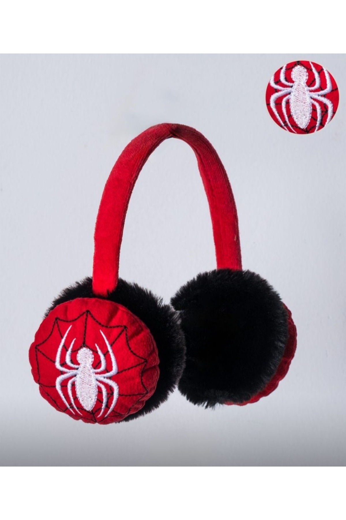 Sefer Ayakkabı Kışlık çocuk kulaklığı örümcekli kulaklık