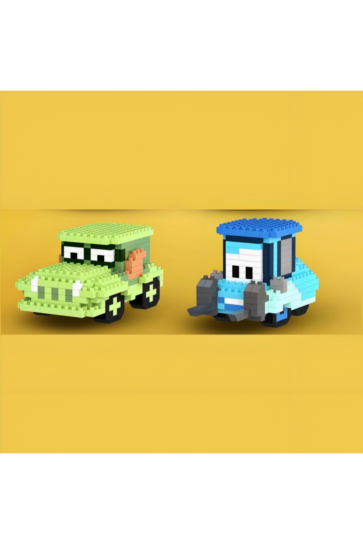 ست بلوک‌های ساختنی دو تکه فیلم «ماشین‌های کلکسیونی» – فیگورهای گیدو و سارج