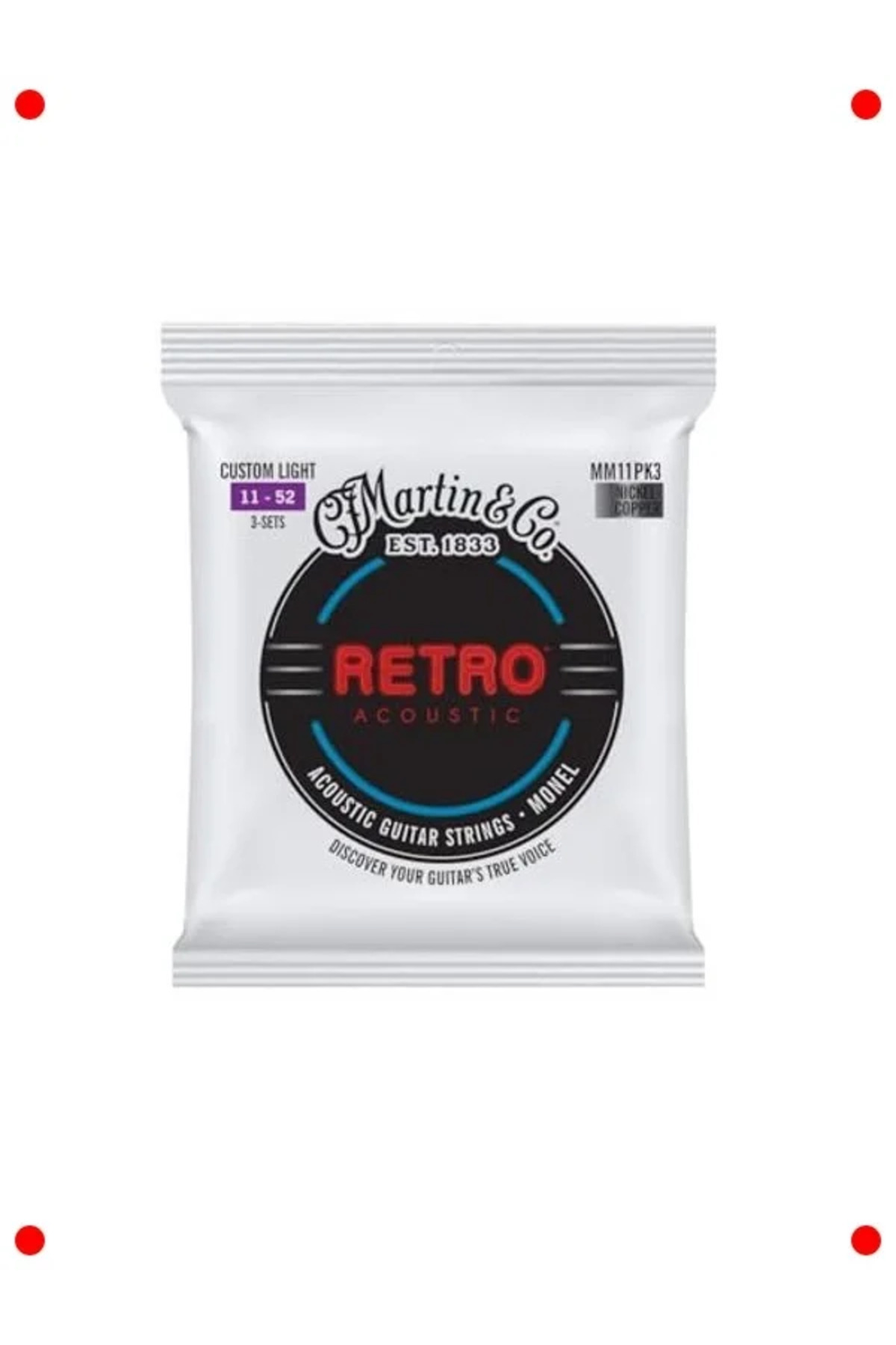 NETWORK ART Akustik Gitar Teli Takımı - Özel Işık Monel