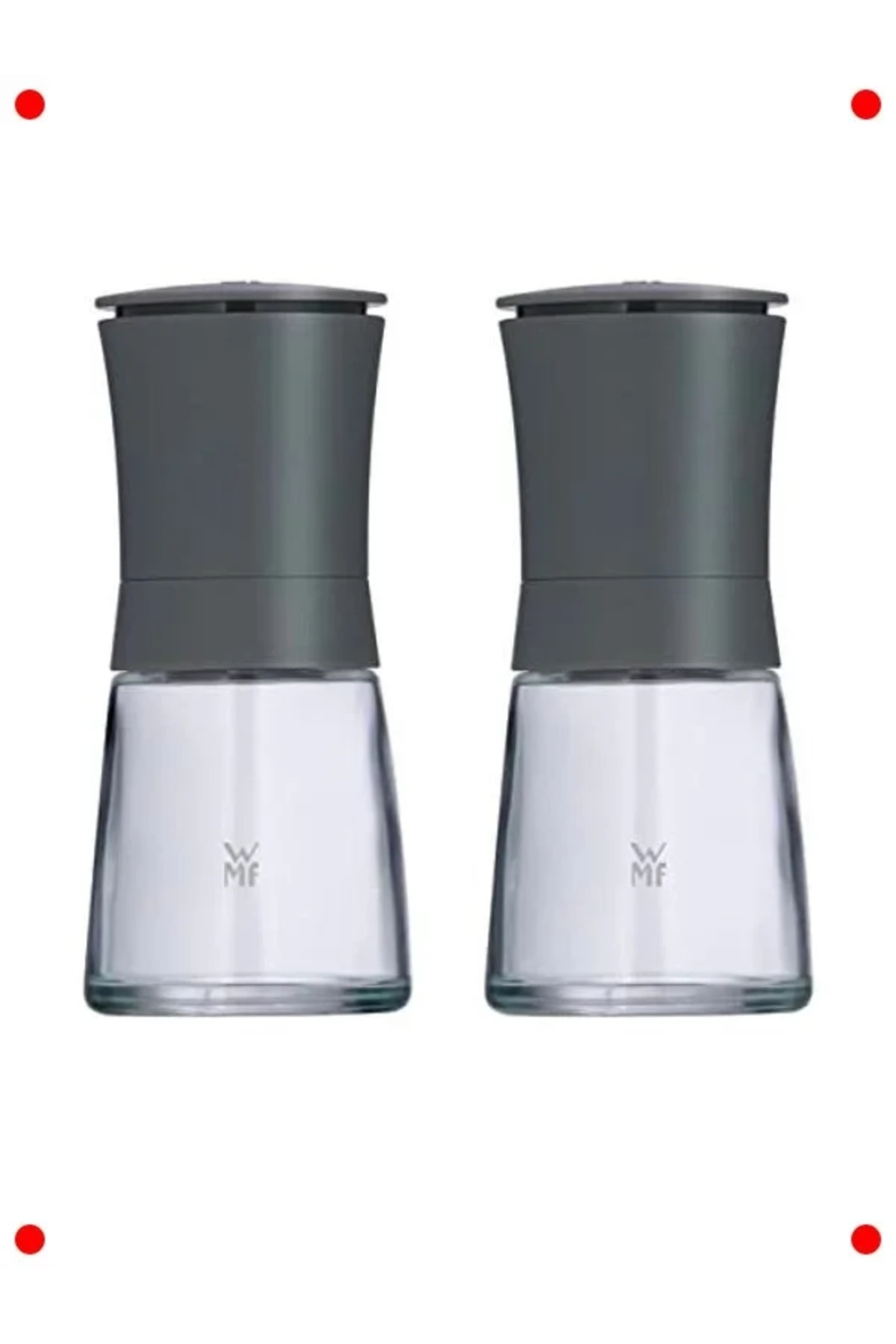 NETWORK ART Tritan 2'li Gri Baharat Değirmeni Seti