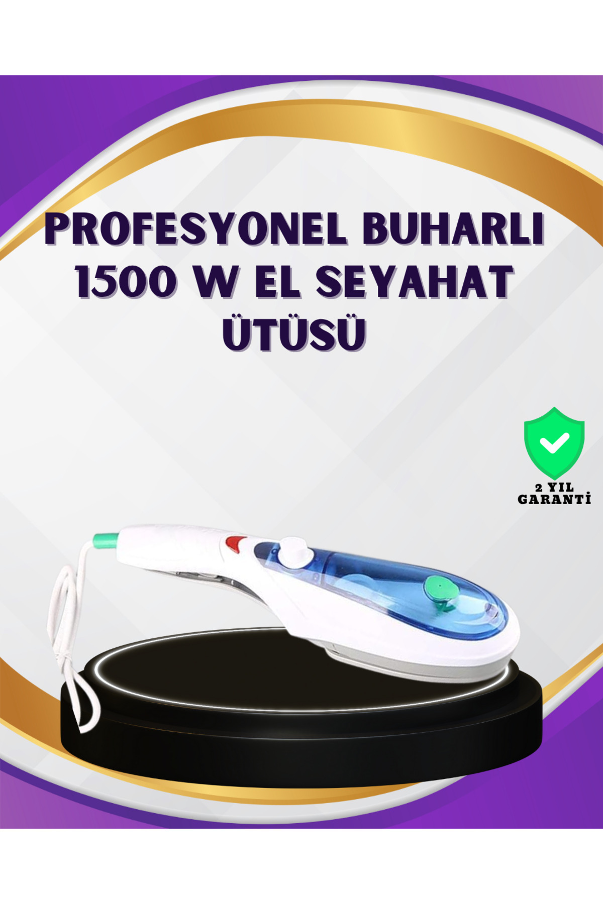 MBB ETİCARET 1500W Buharlı Ütü | Ev ve Seyahat Kullanımı İçin Uygun