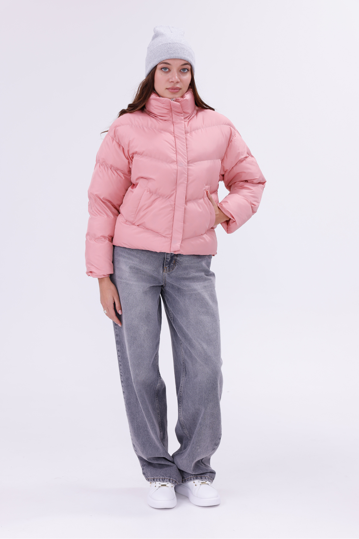 ROBA  -Regular Dolumlu, Su İticili, Şişme Kadın Mont RBW-310 - Görsel 5