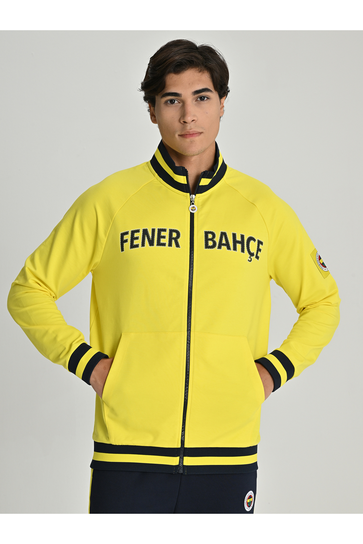 Fenerium ERKEK TRIBUN SARI LACİVERT SWEAT görsel 2