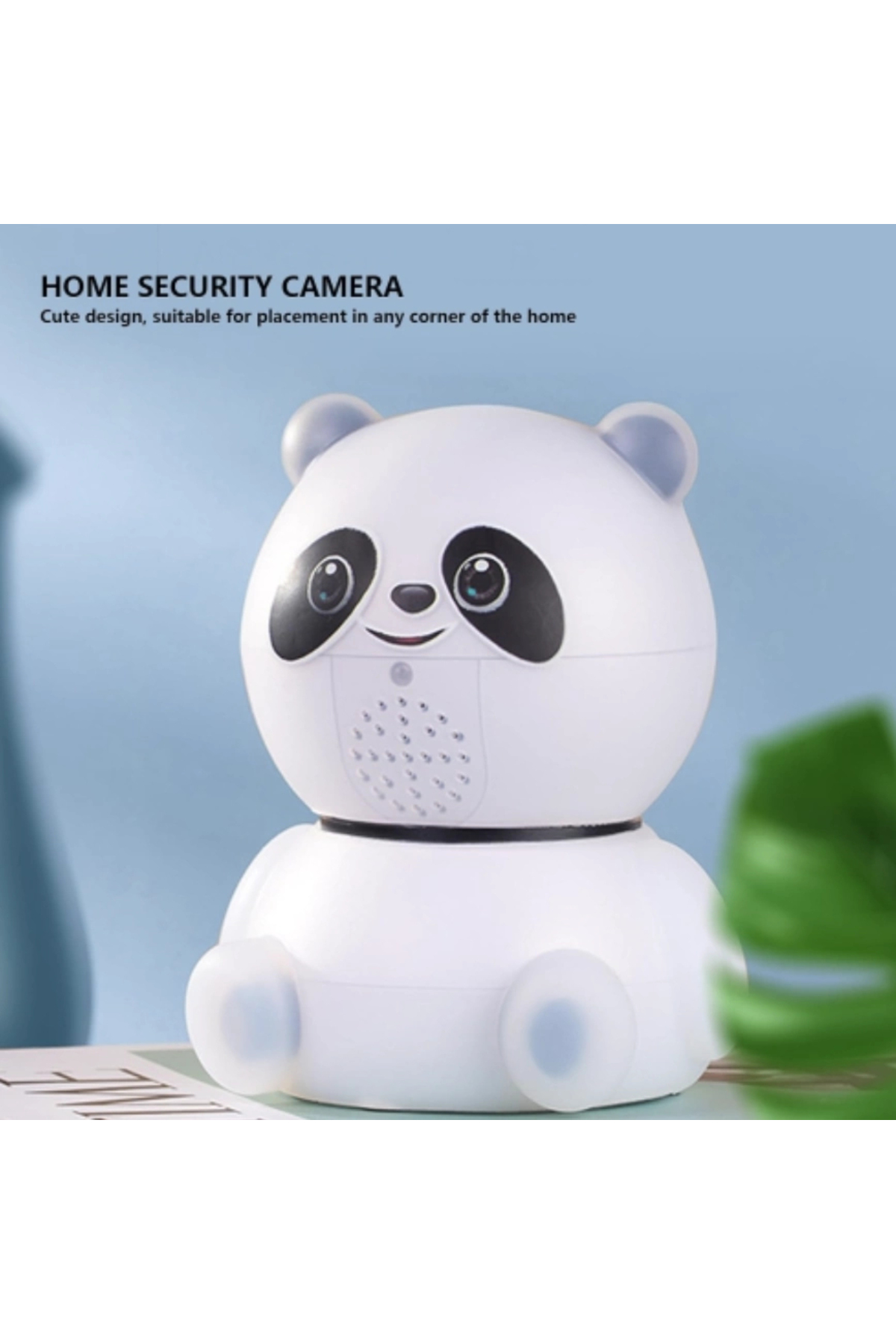 yollayenilensin Panda Görünümlü WiFi 360° Hareketli Akıllı Güvenlik Kamerası – Duvar Montaj Uyumlu, Sesli, Bebek Oda fotoğrafı 2 (önizleme)