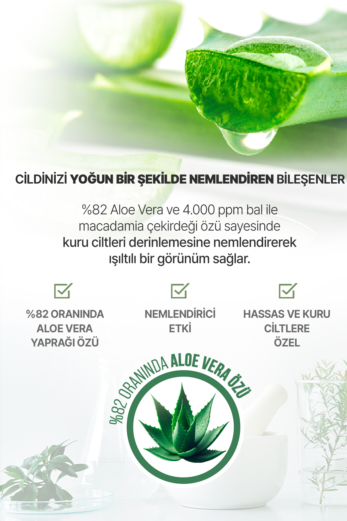Nemlendirici ve Besleyici Vücut Losyonu Honey & Macadamia Pure Body Lotion 100ml White Musk — 8834 — تصویر 6 از 8