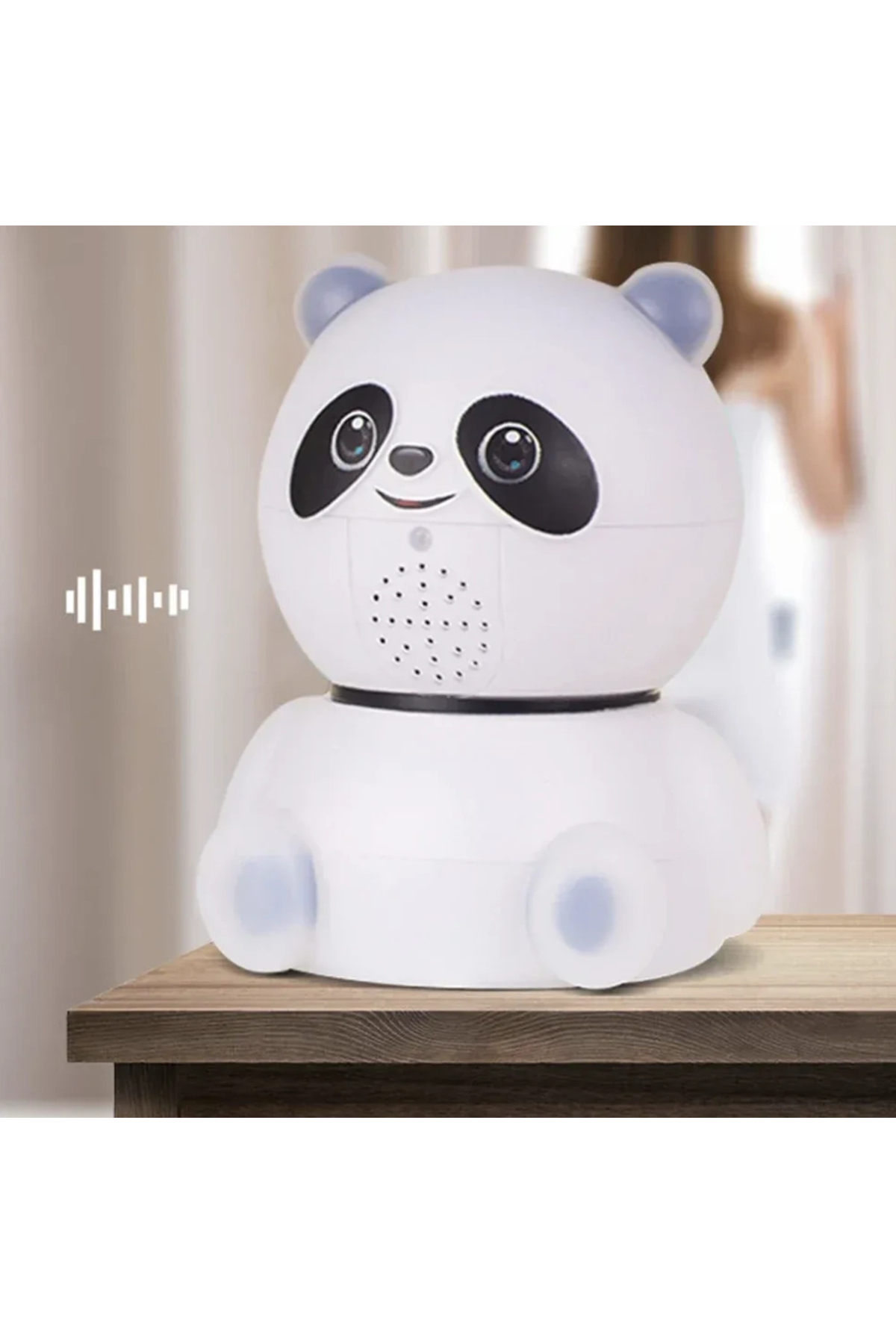 yollayenilensin Panda Görünümlü WiFi 360° Hareketli Akıllı Güvenlik Kamerası – Duvar Montaj Uyumlu, Sesli, Bebek Oda fotoğrafı 4 (önizleme)