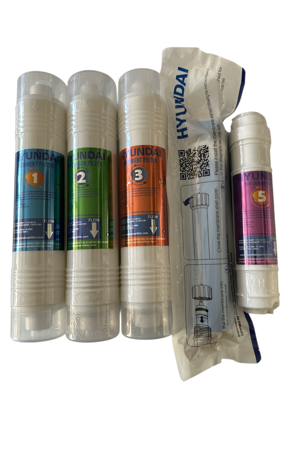 Hyundai ares 5’li filtre seti