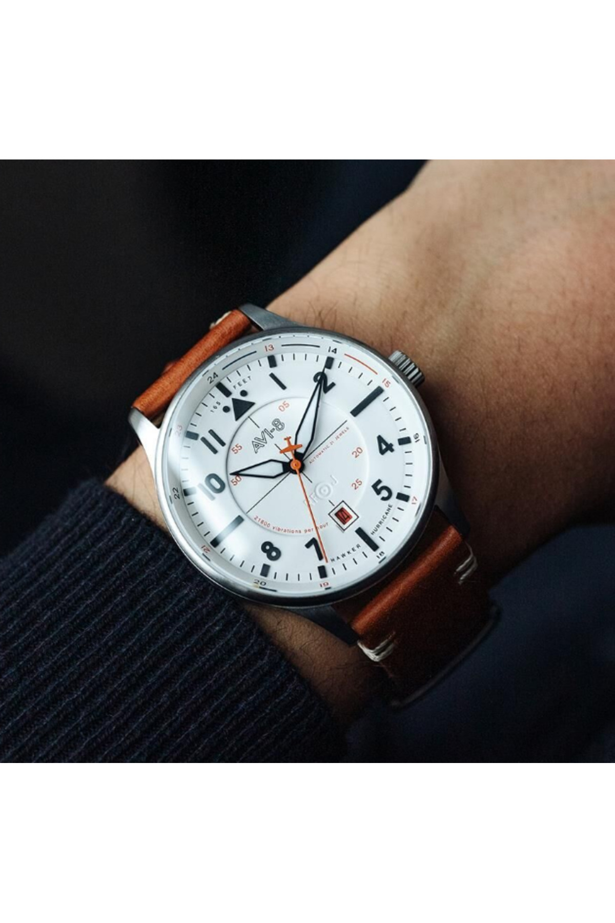 AVI 8 AVI-8 HAWKER HURRICANE KENT OTOMATİK AV-4094-01 (Citizen